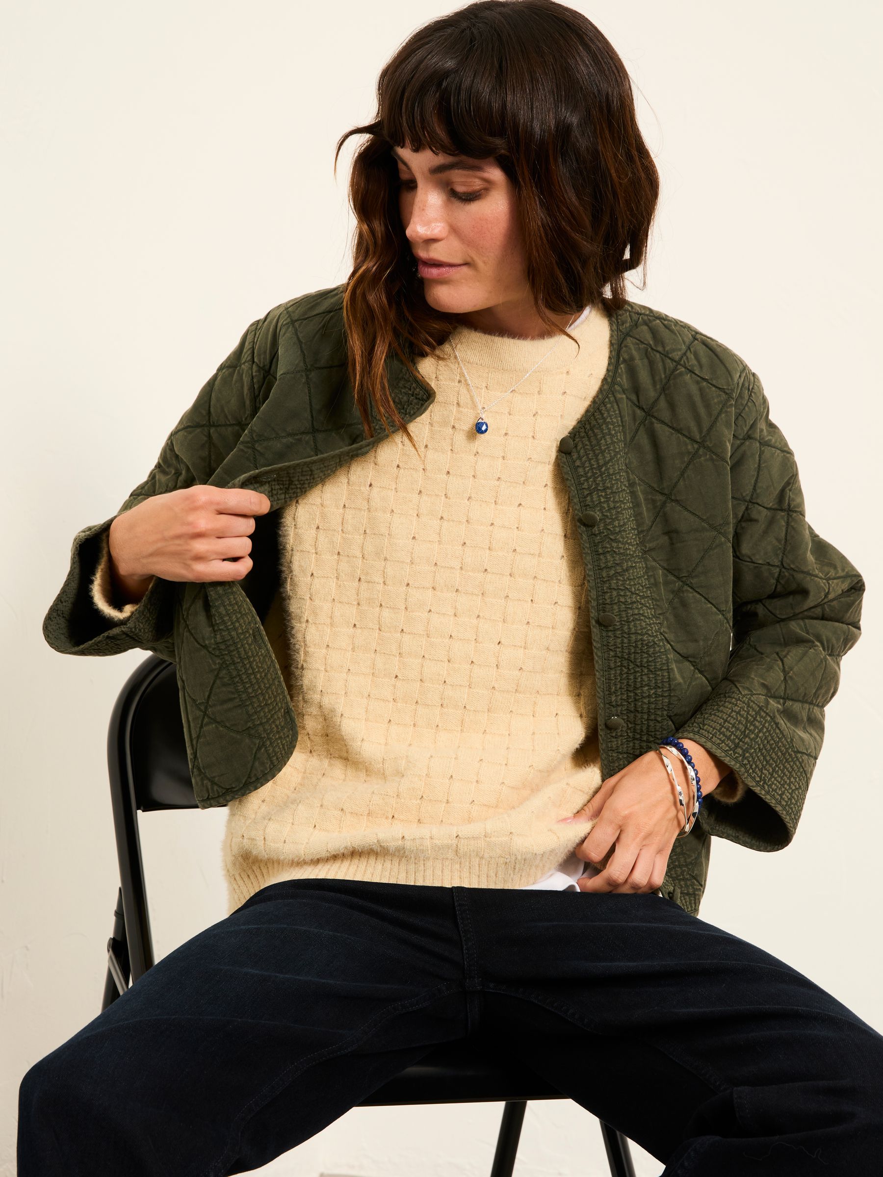 Gracie Light Yellow Knitted Jumper - Image 5 of 6