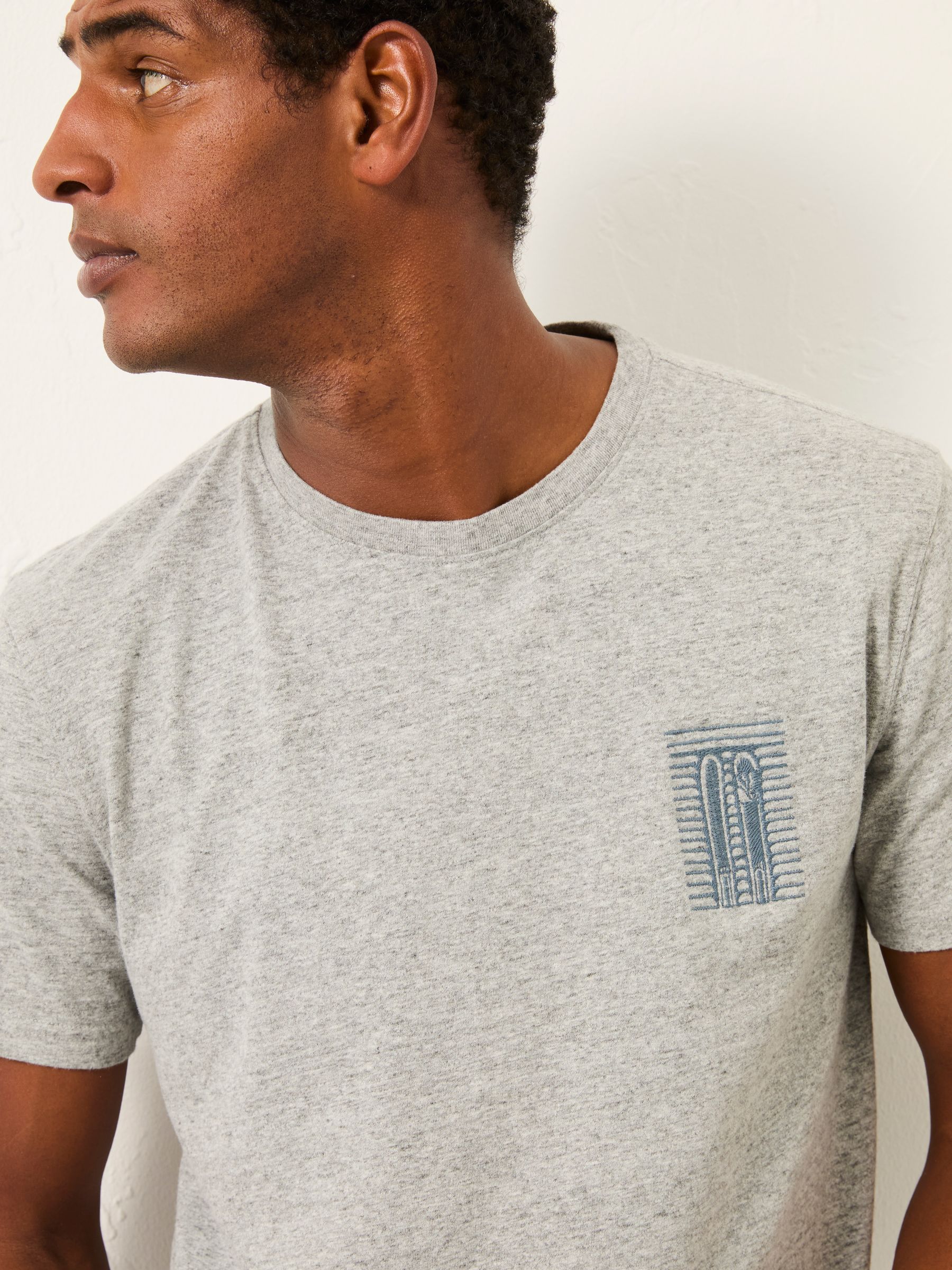 Light Grey First Up Last Off T-Shirt - Image 3 of 6