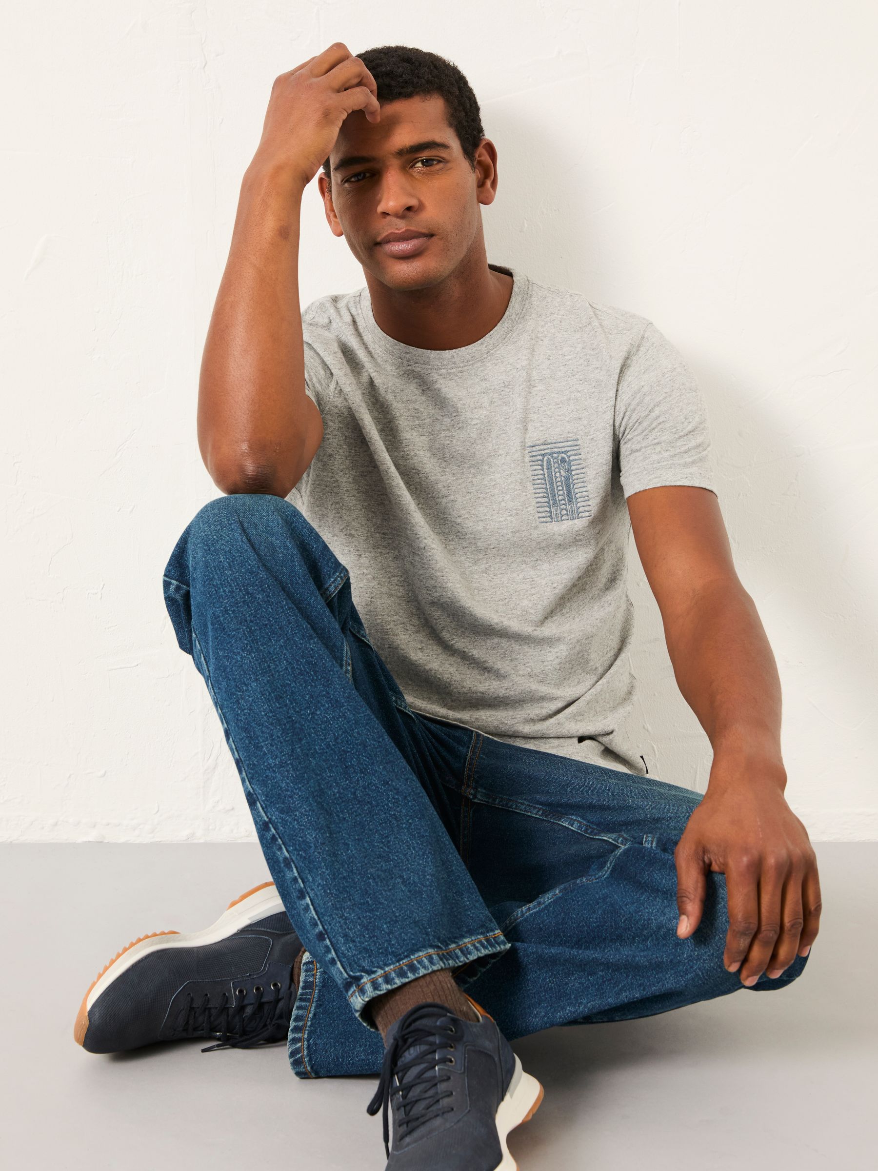 Light Grey First Up Last Off T-Shirt - Image 5 of 6