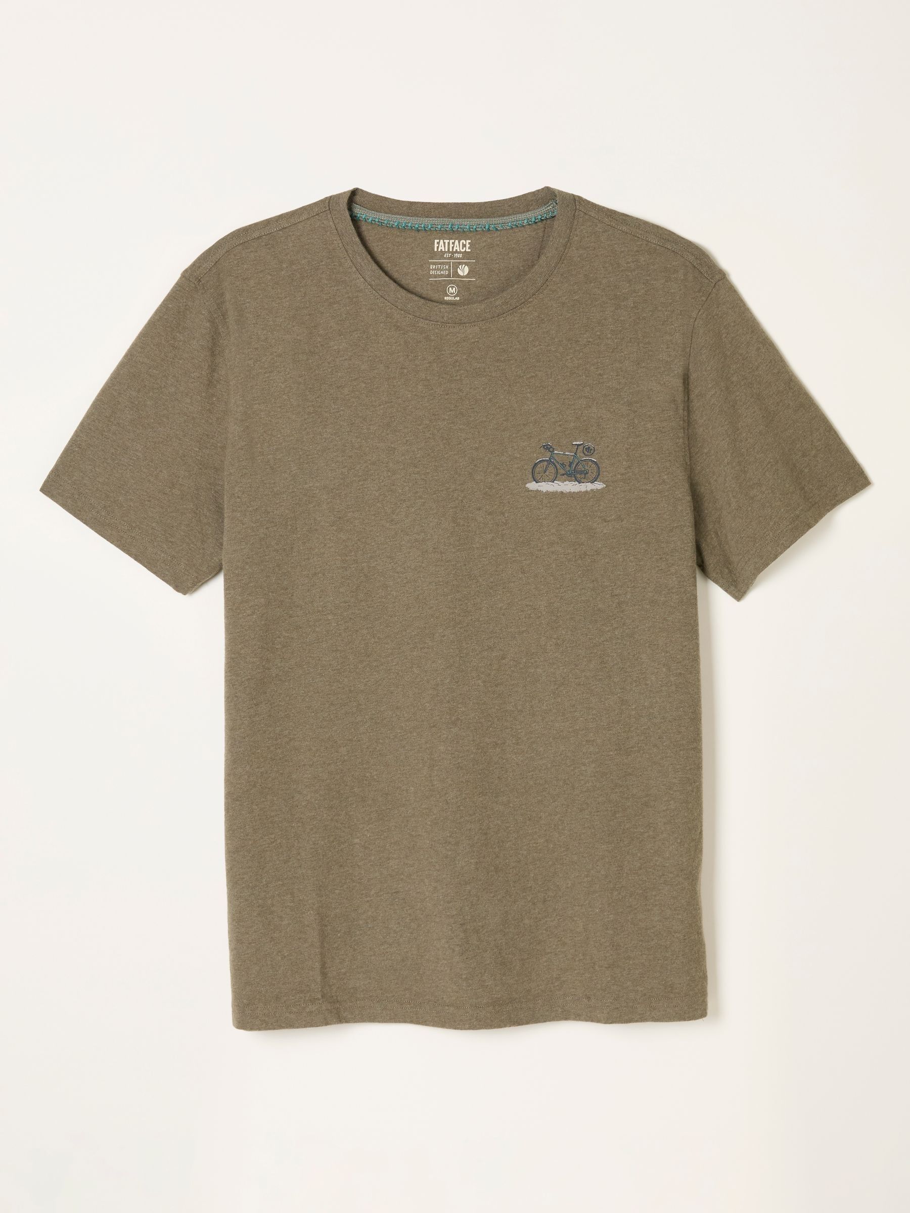 Khaki Green Snow Bike Graphic T-Shirt - Image 5 of 5
