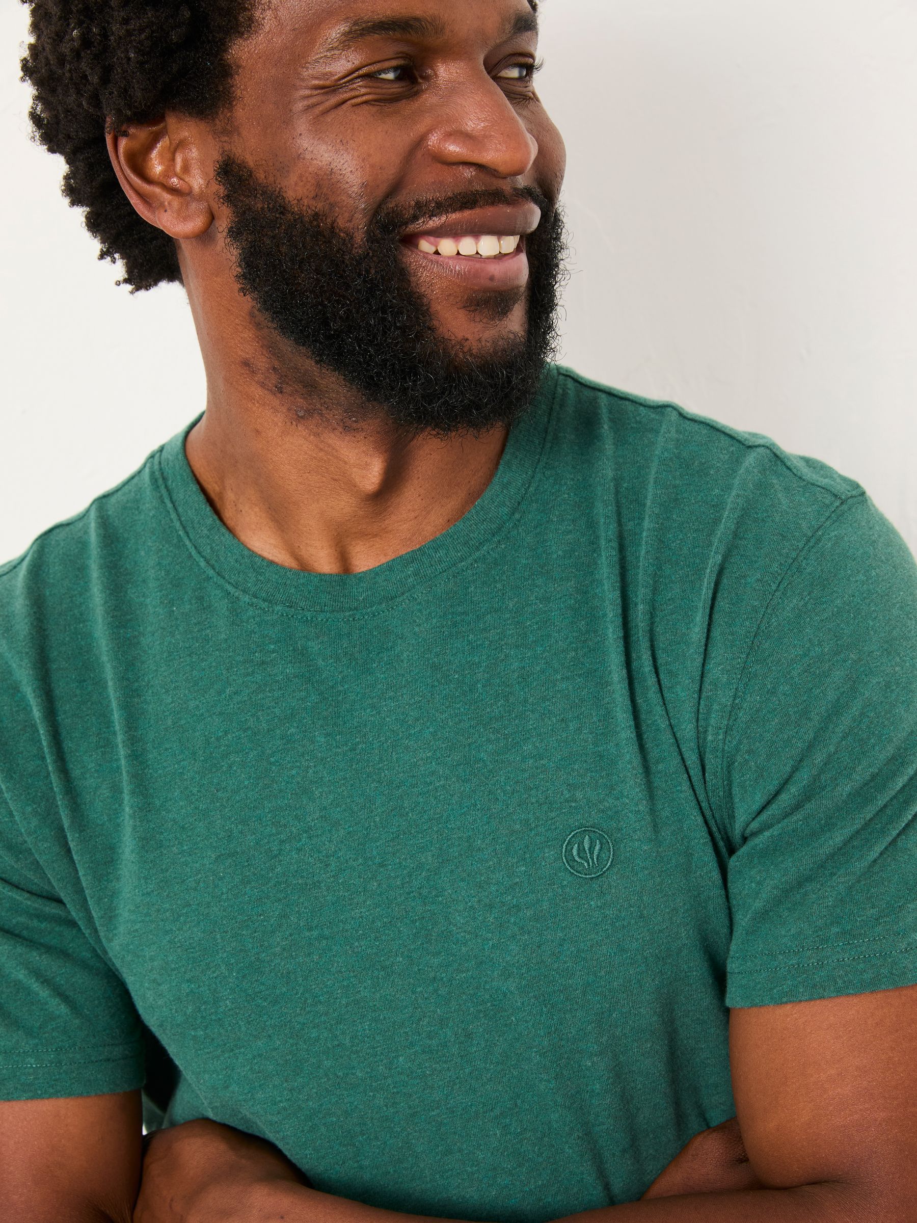 Lulworth Mid Green Short Sleeve T-Shirt - Image 3 of 5