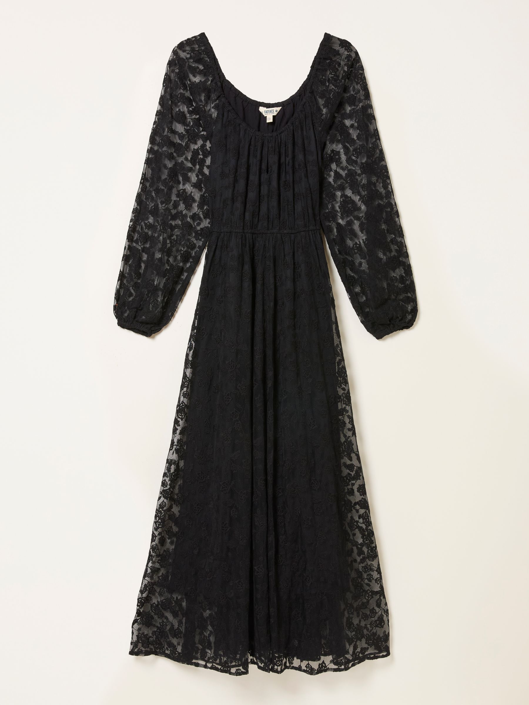 Maude Black Regular Lace Midi Dress - Image 7 of 7