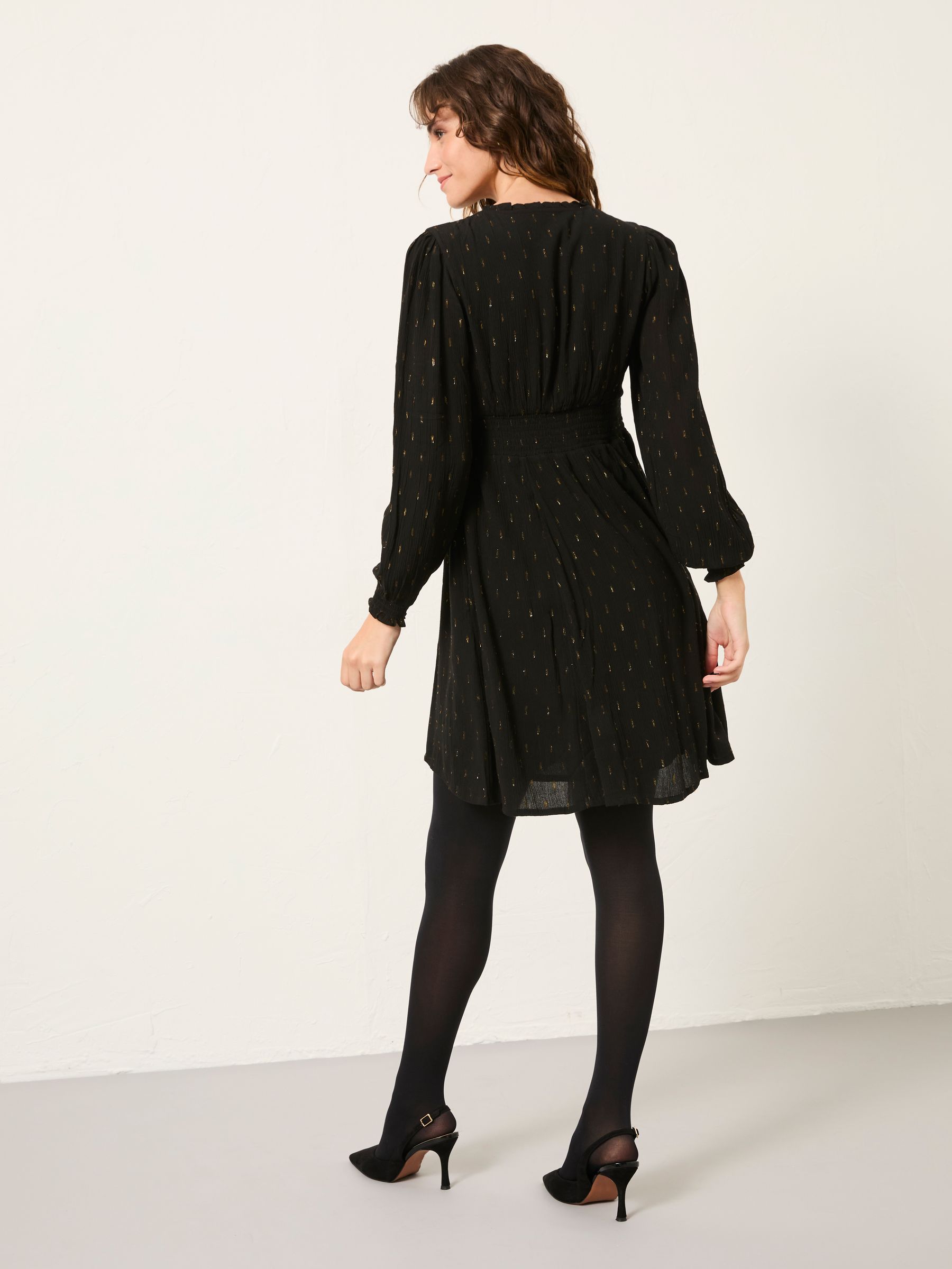 Jesse Black Regular Metallic Dress - Image 2 of 5