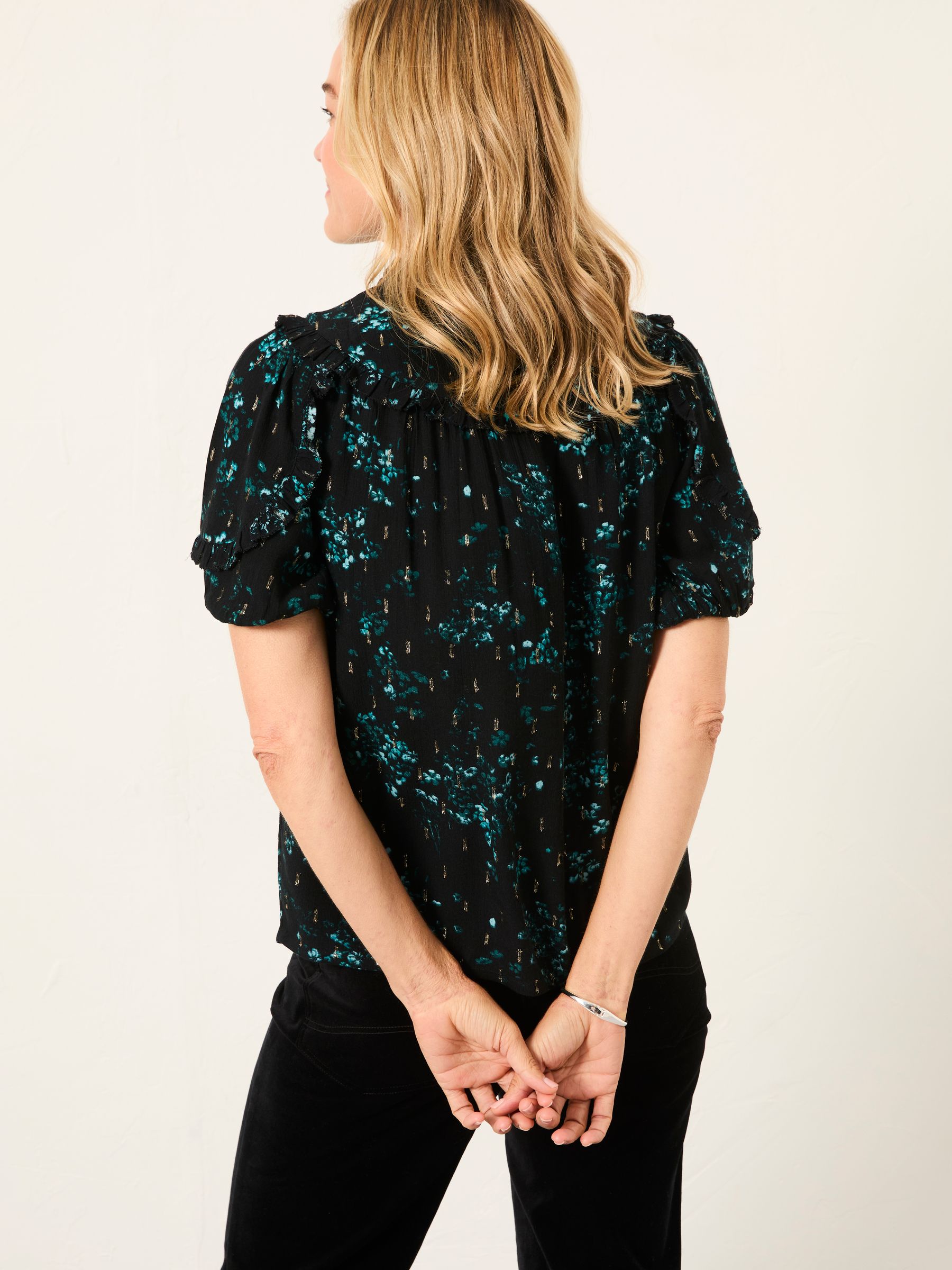Susie Black Winter Meadow Blouse - Image 2 of 6 Susie Black Winter Meadow Blouse - Image 2 of 6