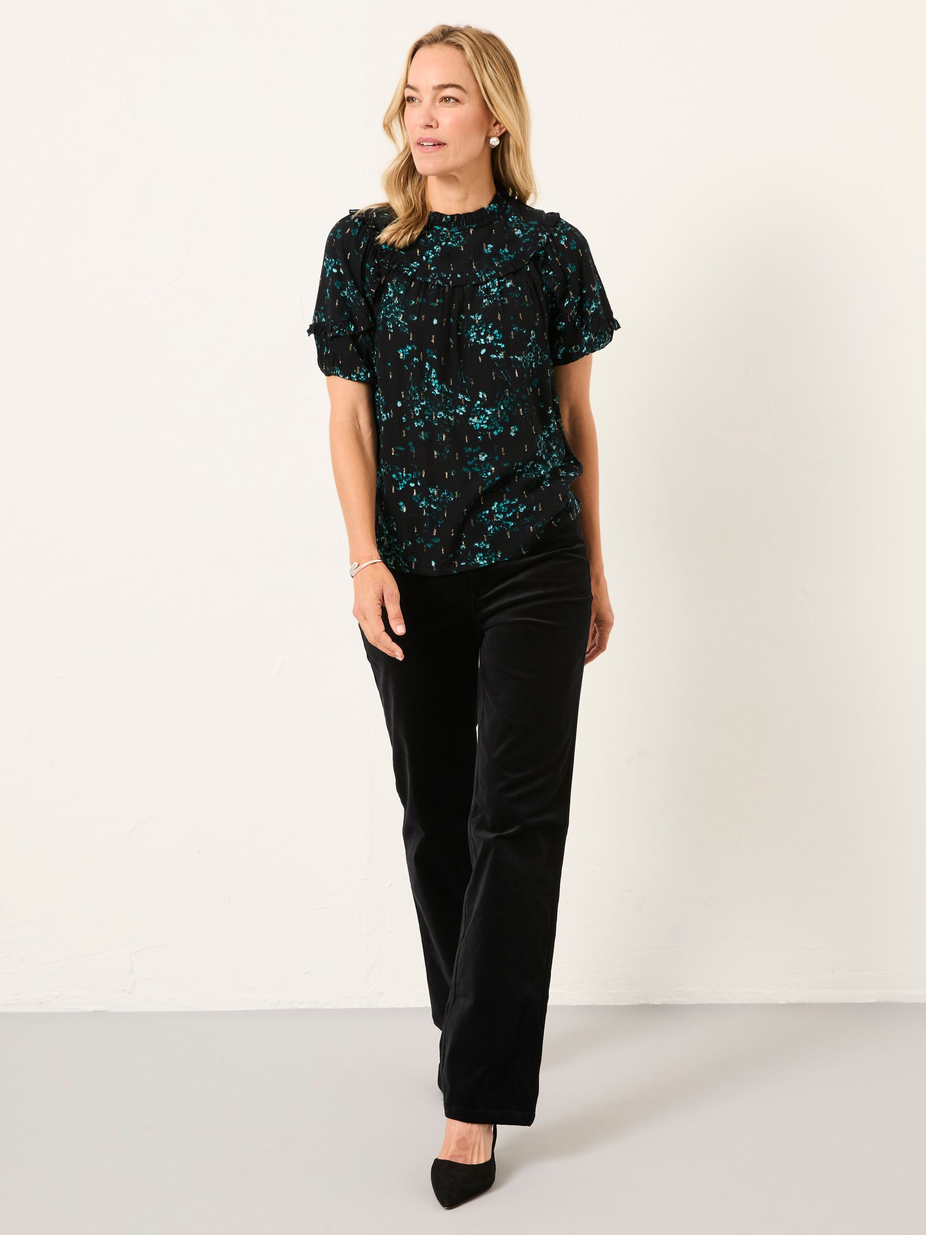 Susie Black Winter Meadow Blouse - Image 3 of 6