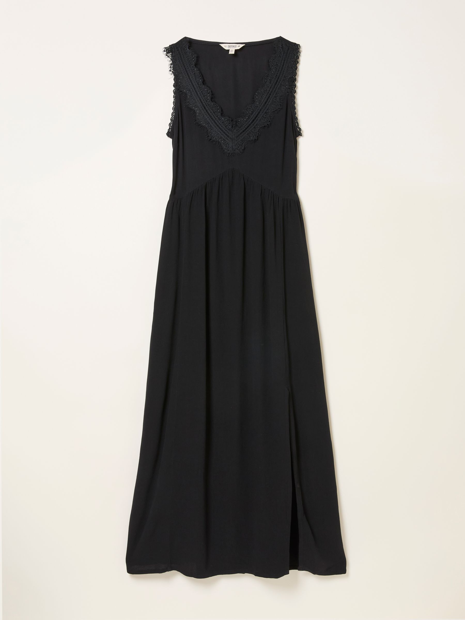 Aileen Black Regular Slip Midi Dress - Image 6 of 6