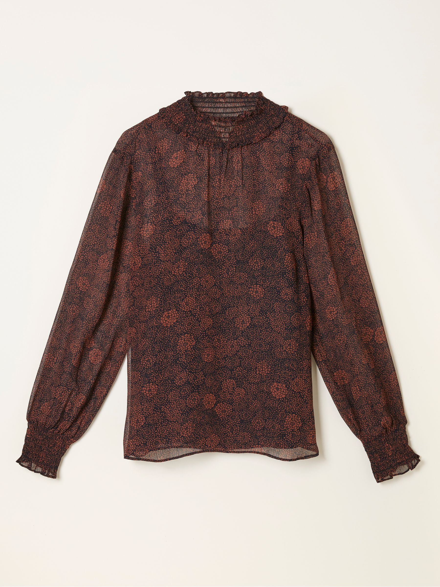 Jaclyn Black Circle Floral Blouse - Image 6 of 6