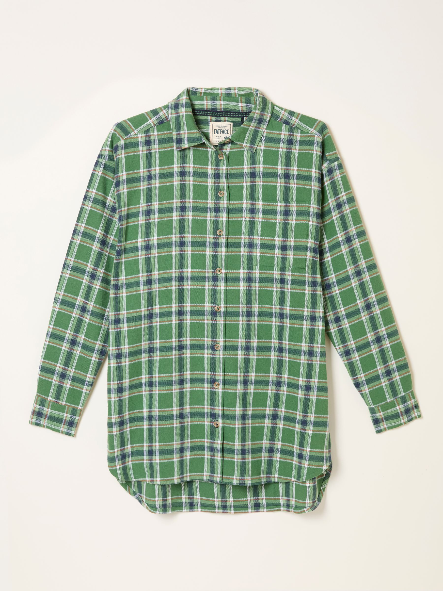 Carolin Green Check Shirt - Image 7 of 7 Carolin Green Check Shirt - Image 7 of 7
