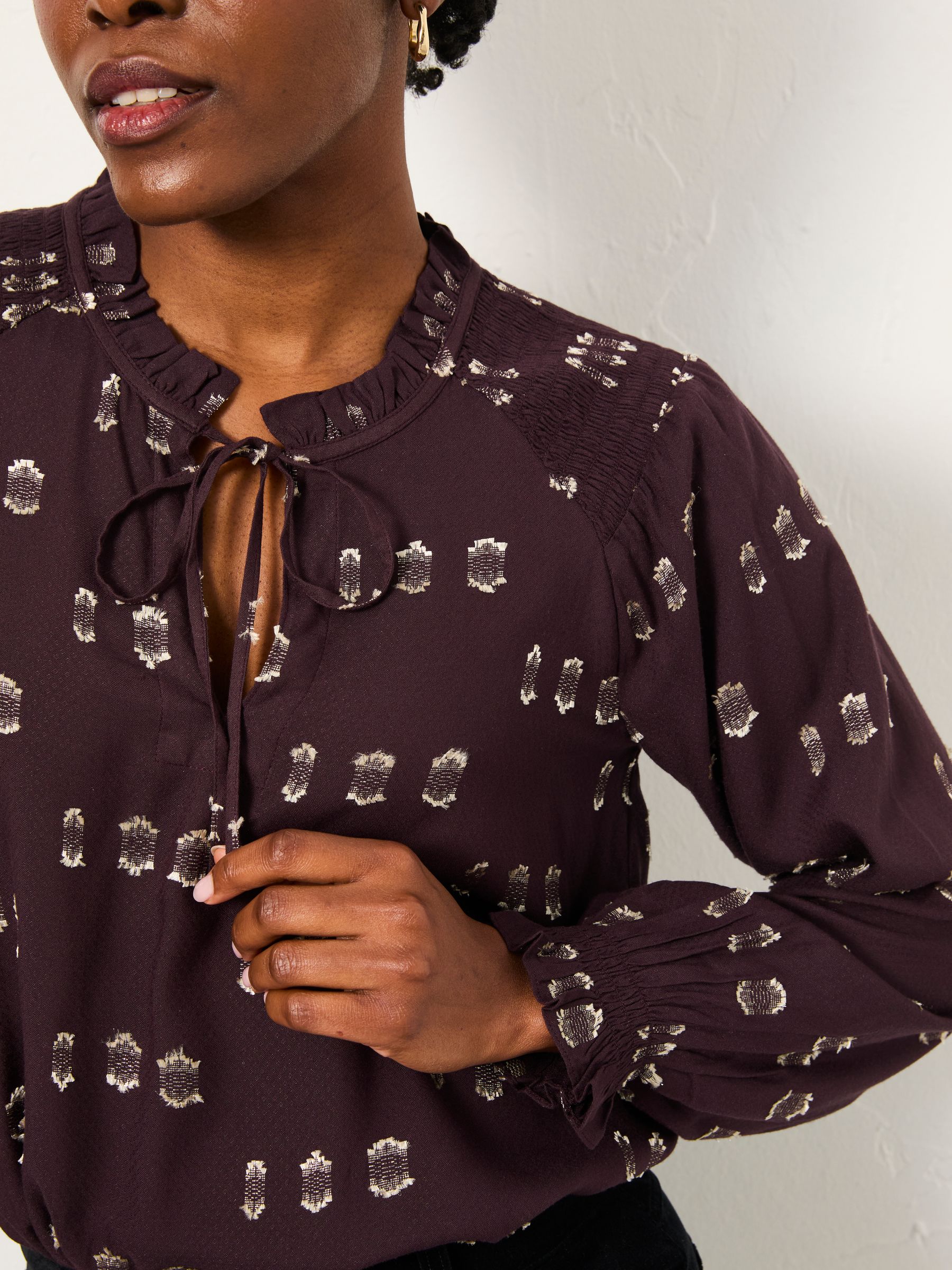 Lucy Black Metallic Blouse - Image 3 of 5