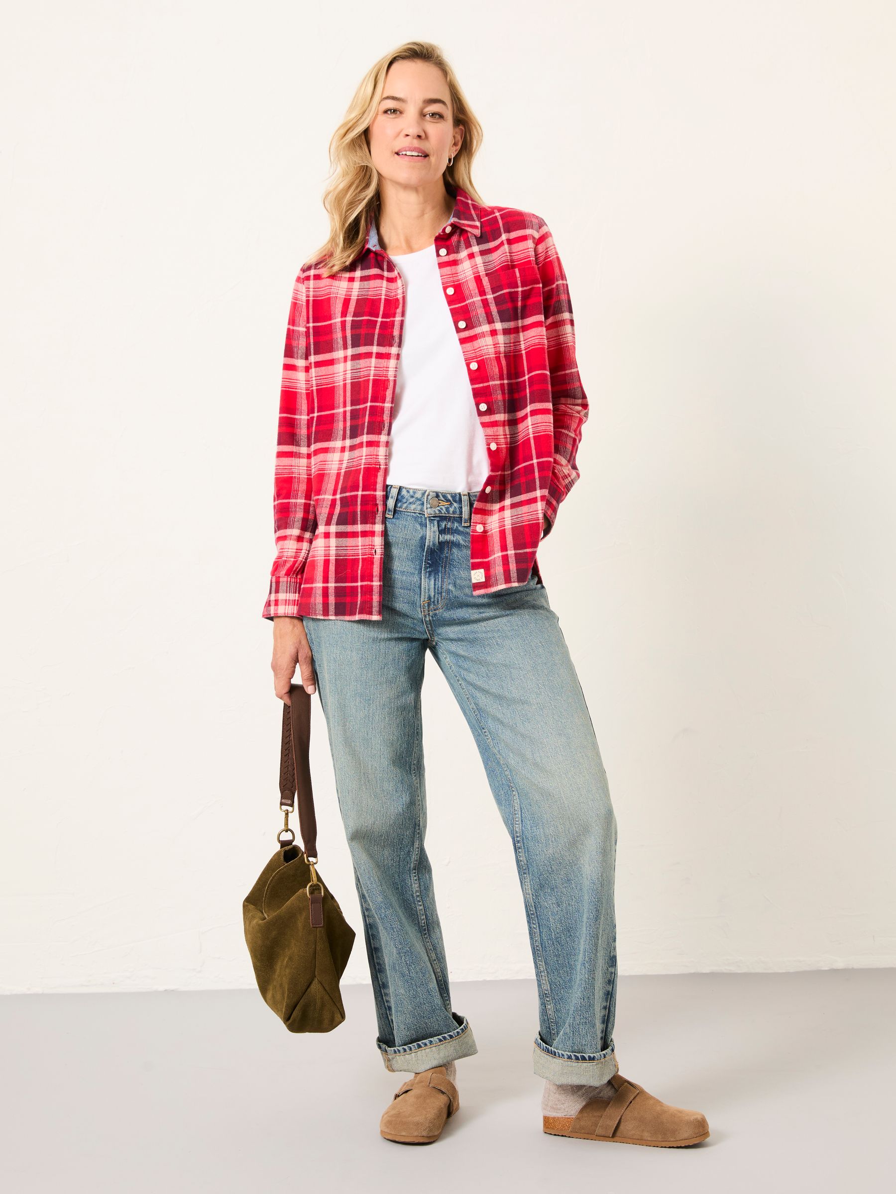 Olivia Red Check Shirt - Image 4 of 6