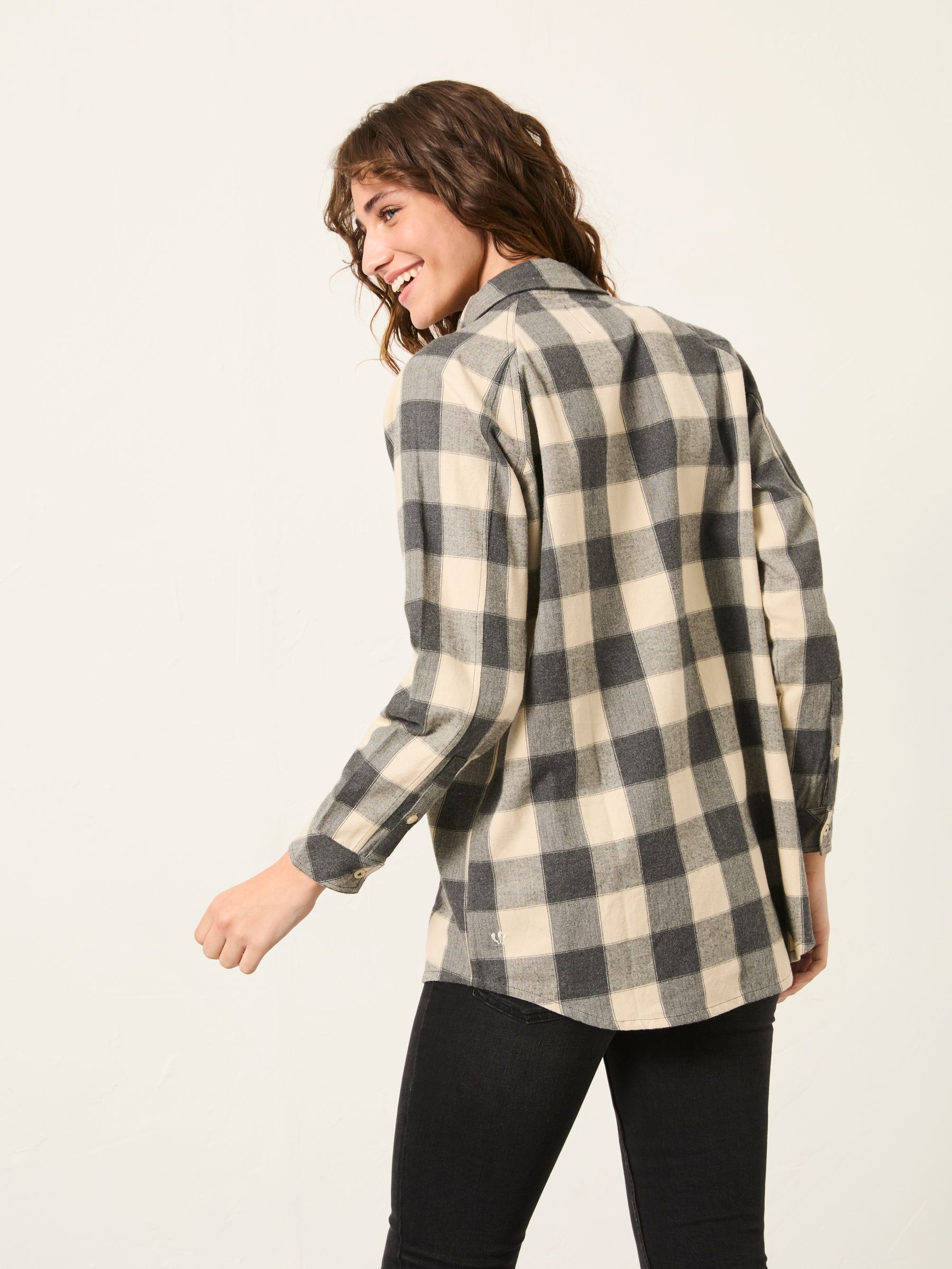 Bessie Grey Check Shirt - Image 2 of 6