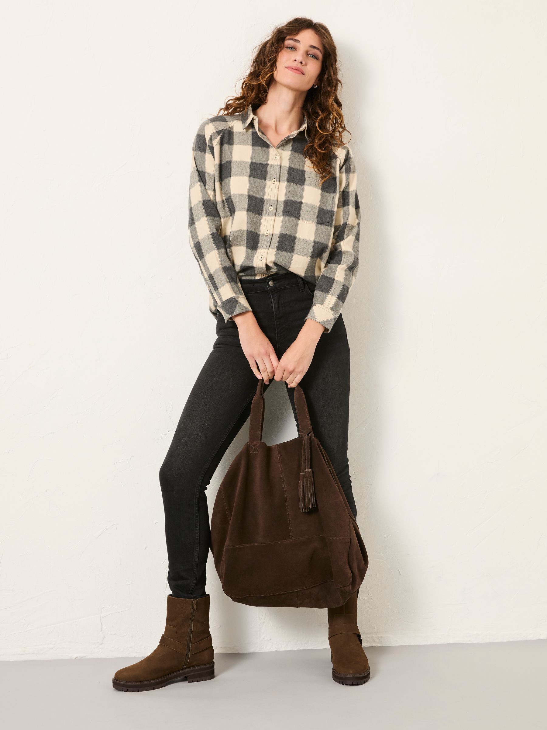 Bessie Grey Check Shirt - Image 3 of 6