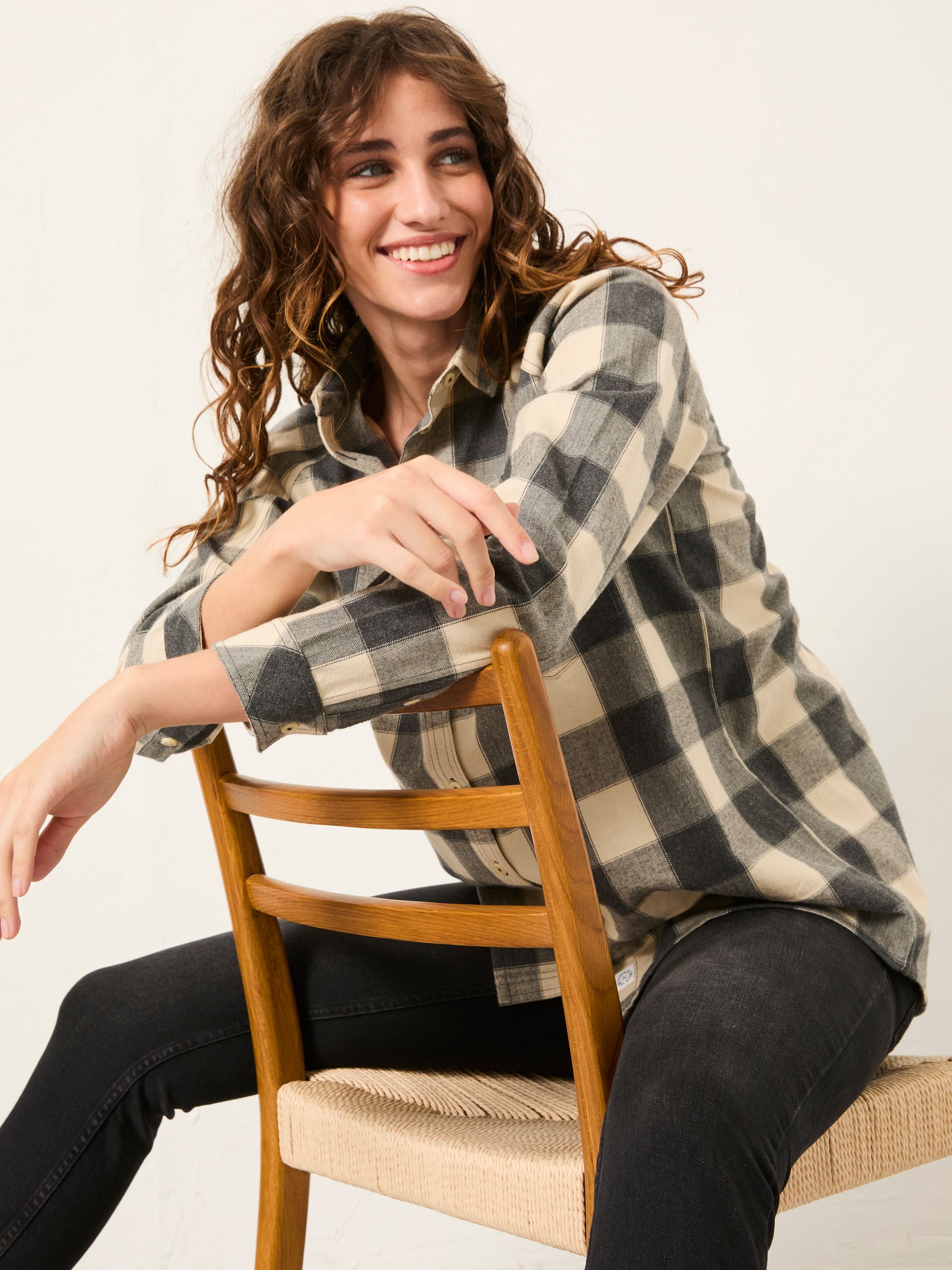 Bessie Grey Check Shirt - Image 5 of 6