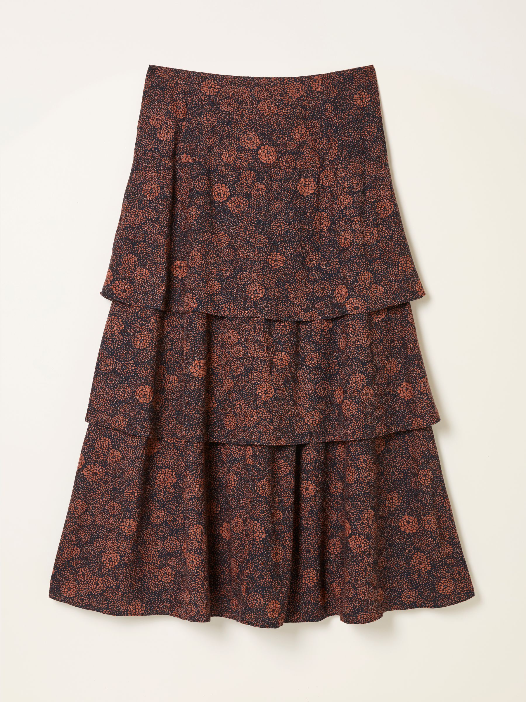 Tonia Black Circle Floral Midi Skirt - Image 6 of 6
