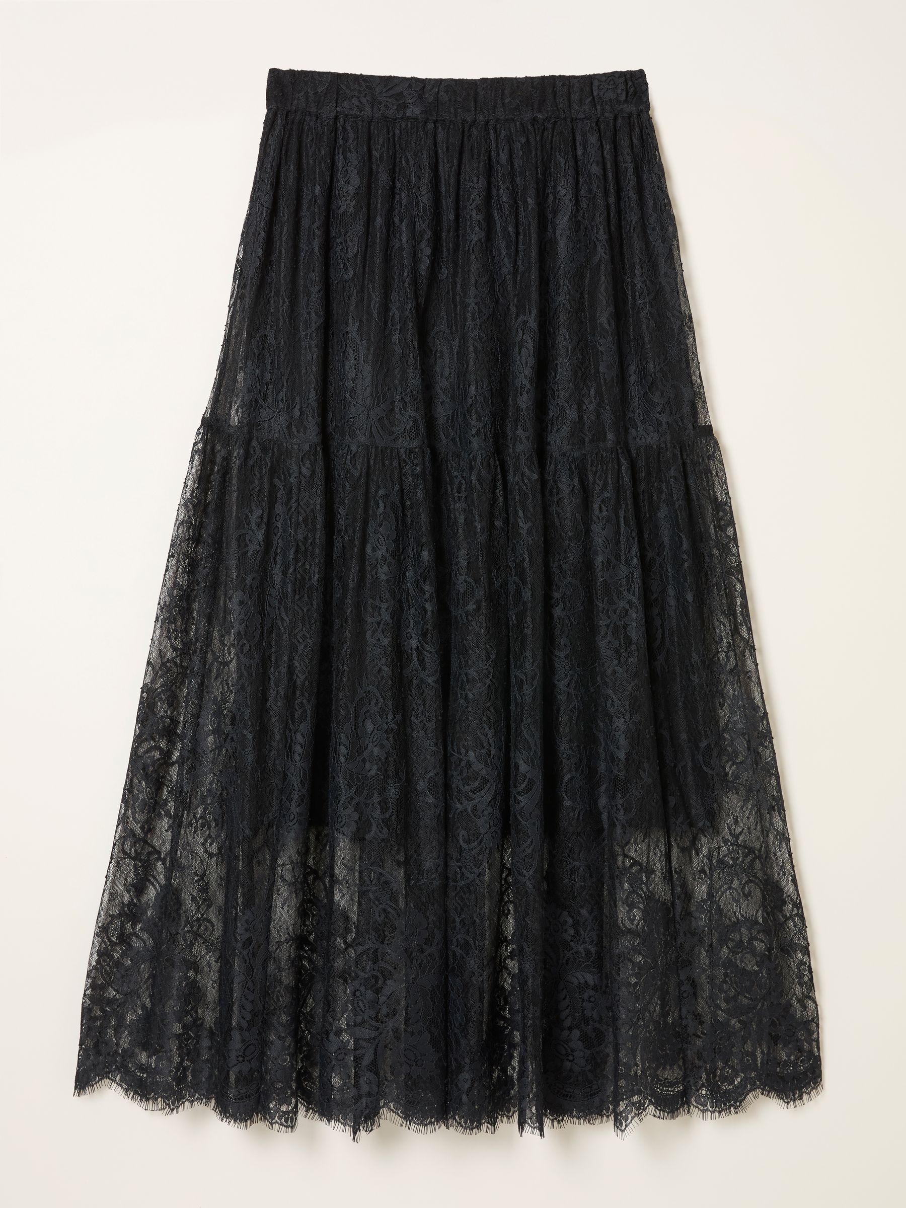 Annie Black Lace Midi Skirt - Image 5 of 5