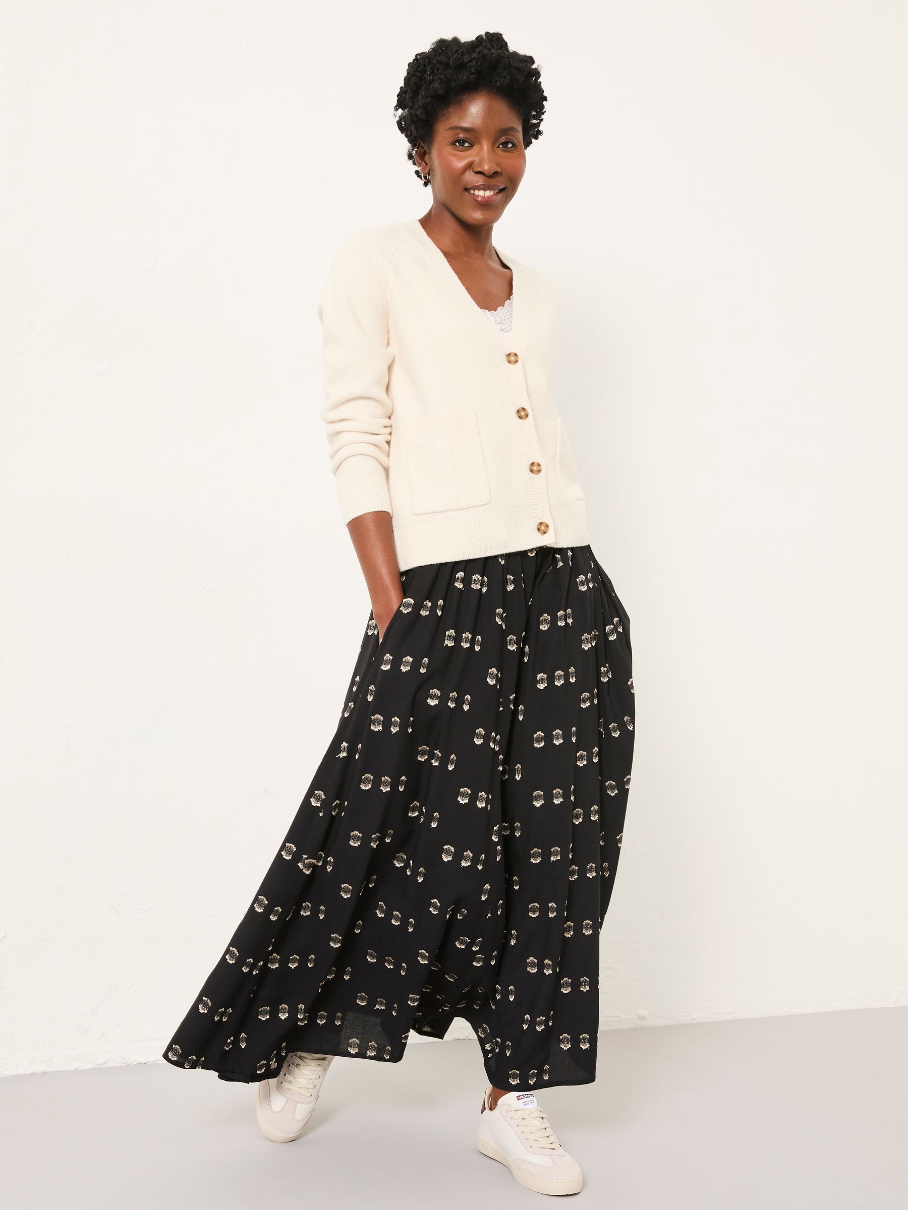 Willow Black Metallic Midi Skirt - Image 4 of 6