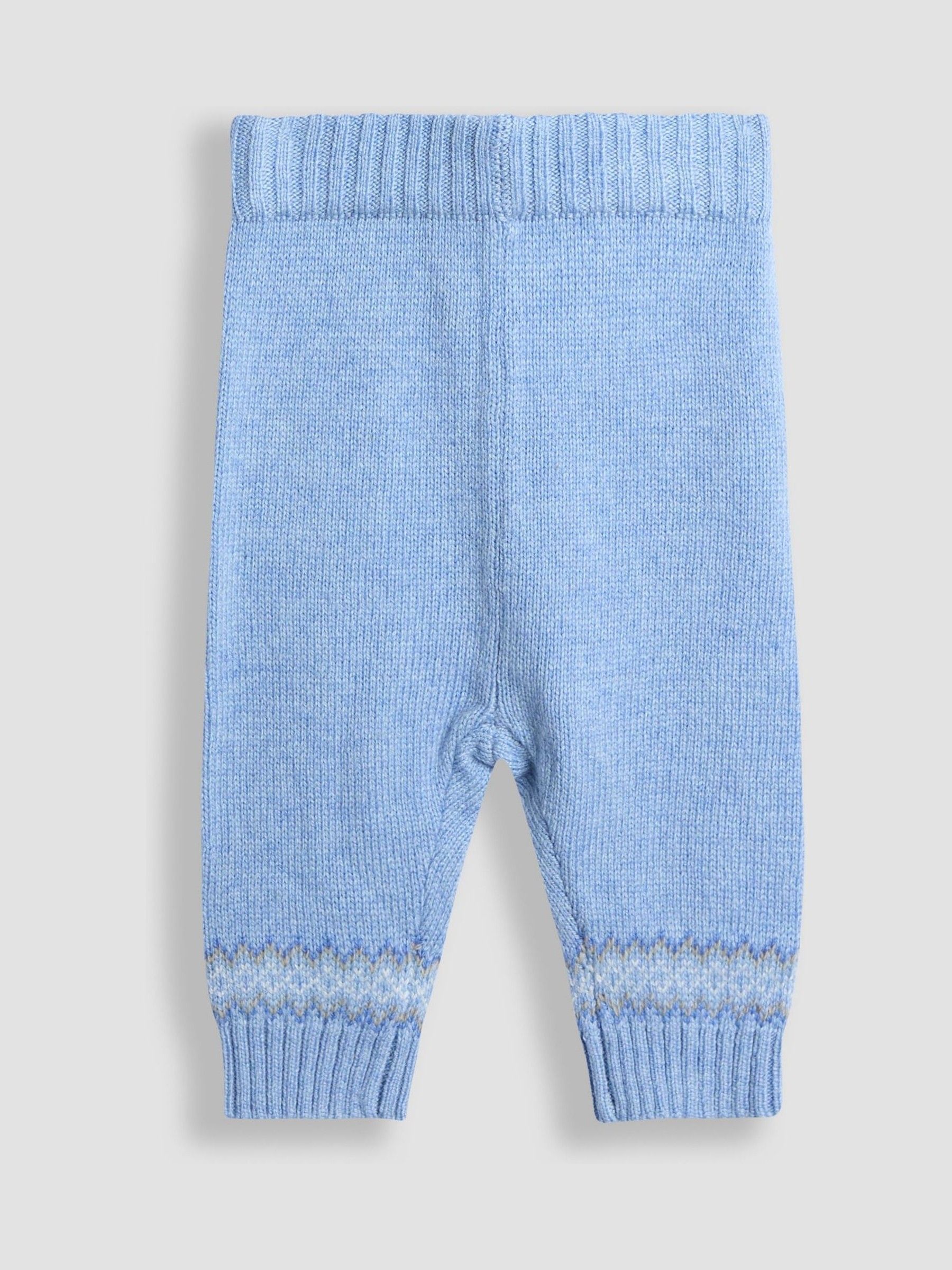 Blue Fairisle Knit Cardigan & Bottom Set - Image 4 of 6