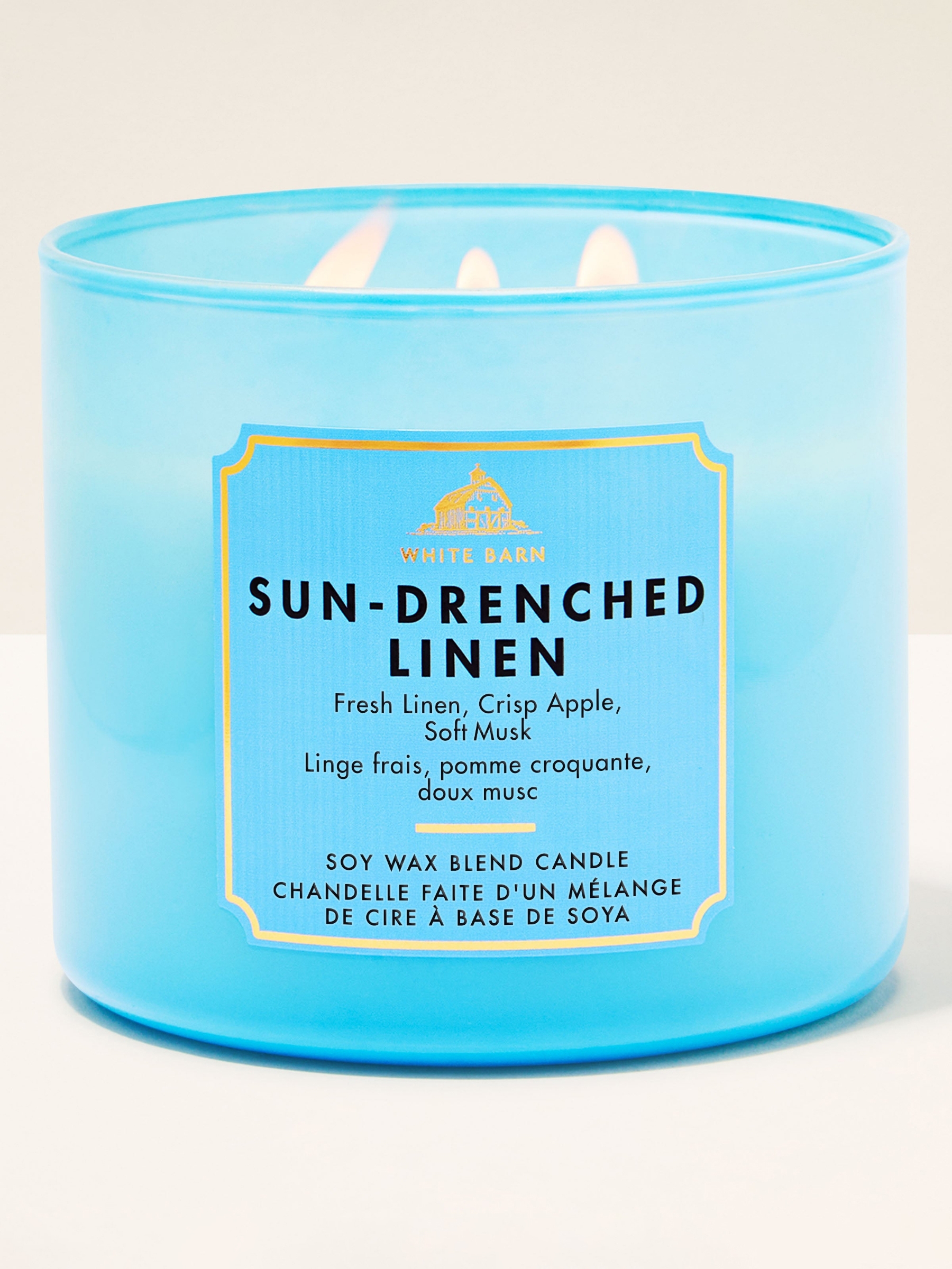 Sundrenched Linen Candle 411g 3 Wick - Image 1 of 2