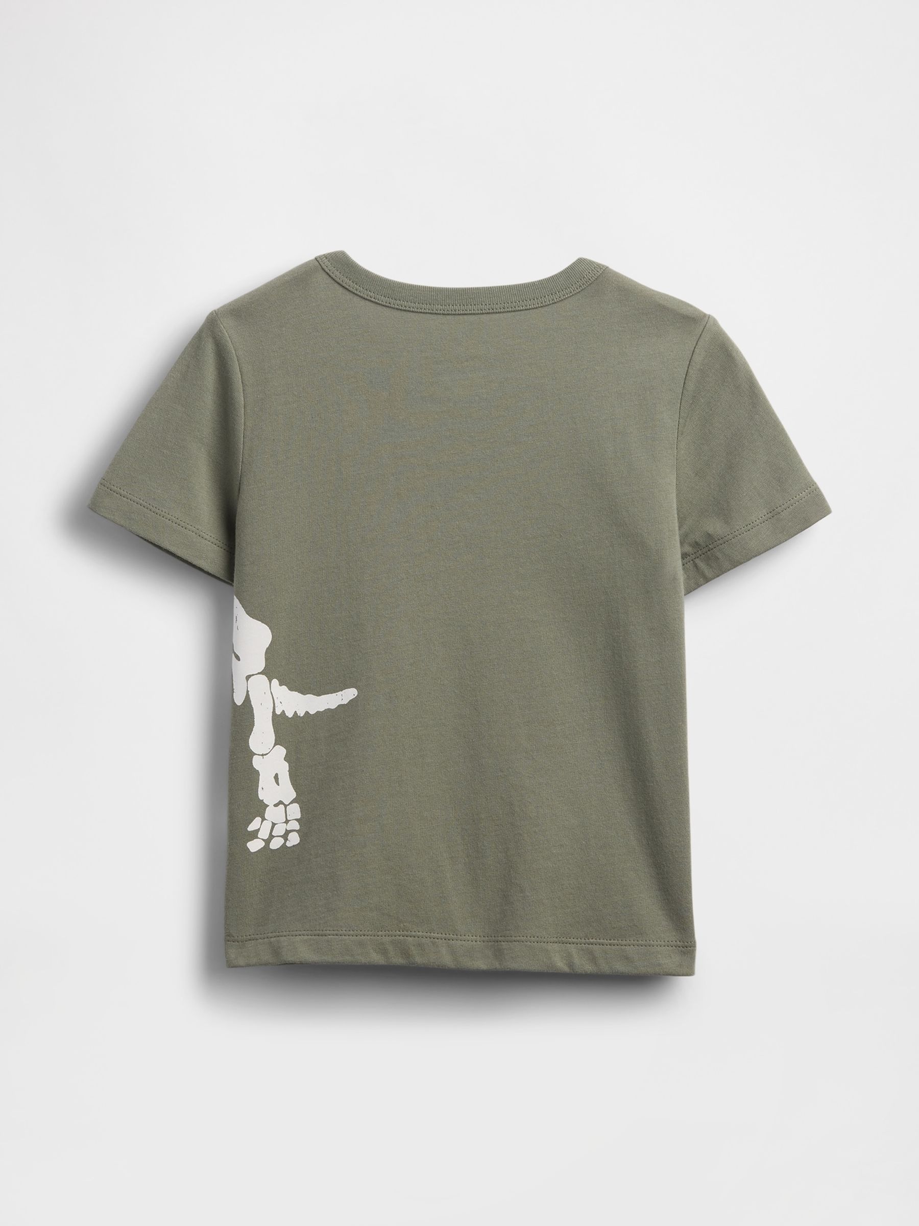 Green Dinosaur Graphic Jersey Short Sleeve T-Shirt (6mths-5yrs) - Image 2 of 2