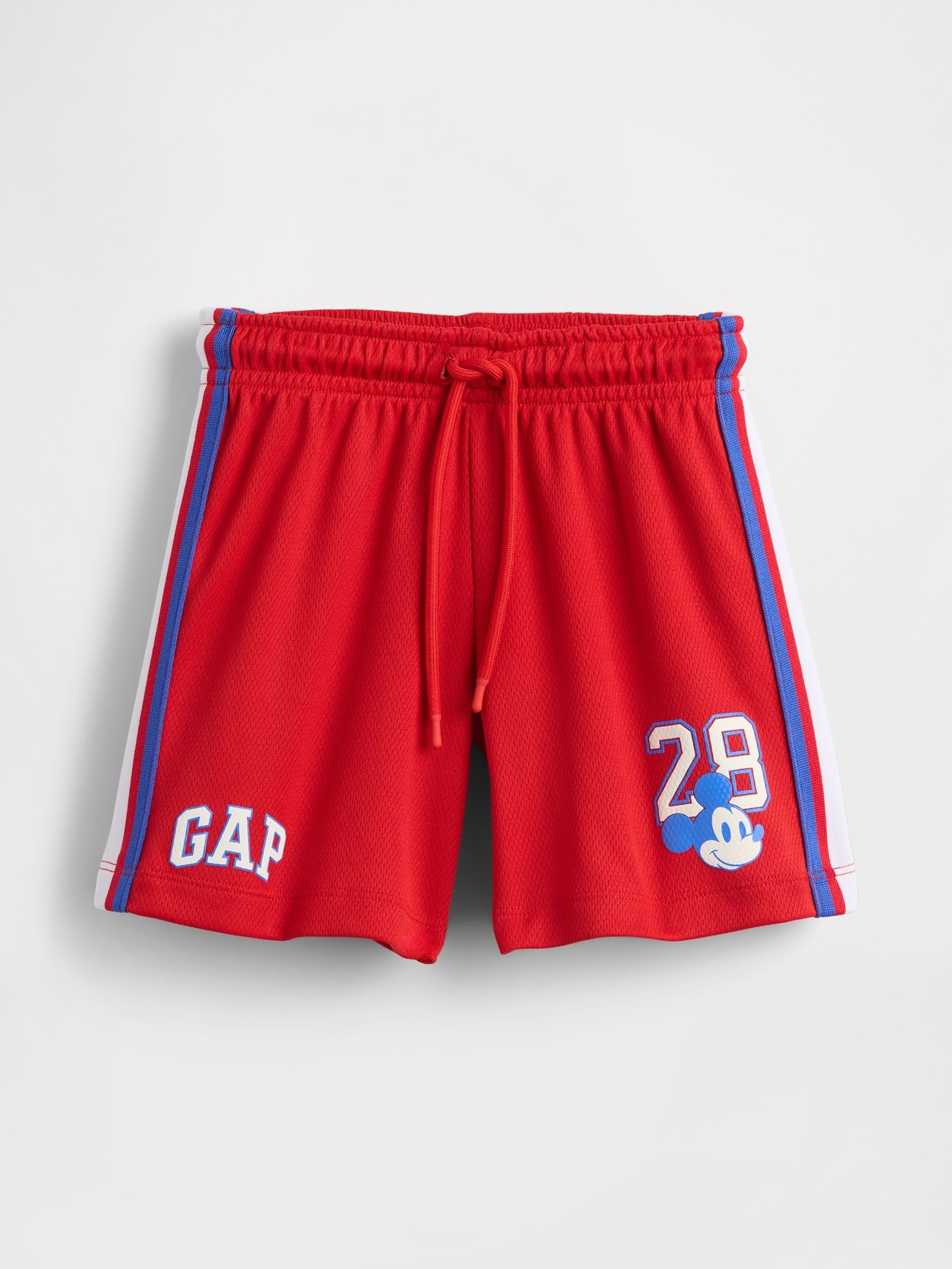 Red Mickey Mouse Disney Mesh Pull On Shorts (6mths-5yrs) - Image 1 of 3