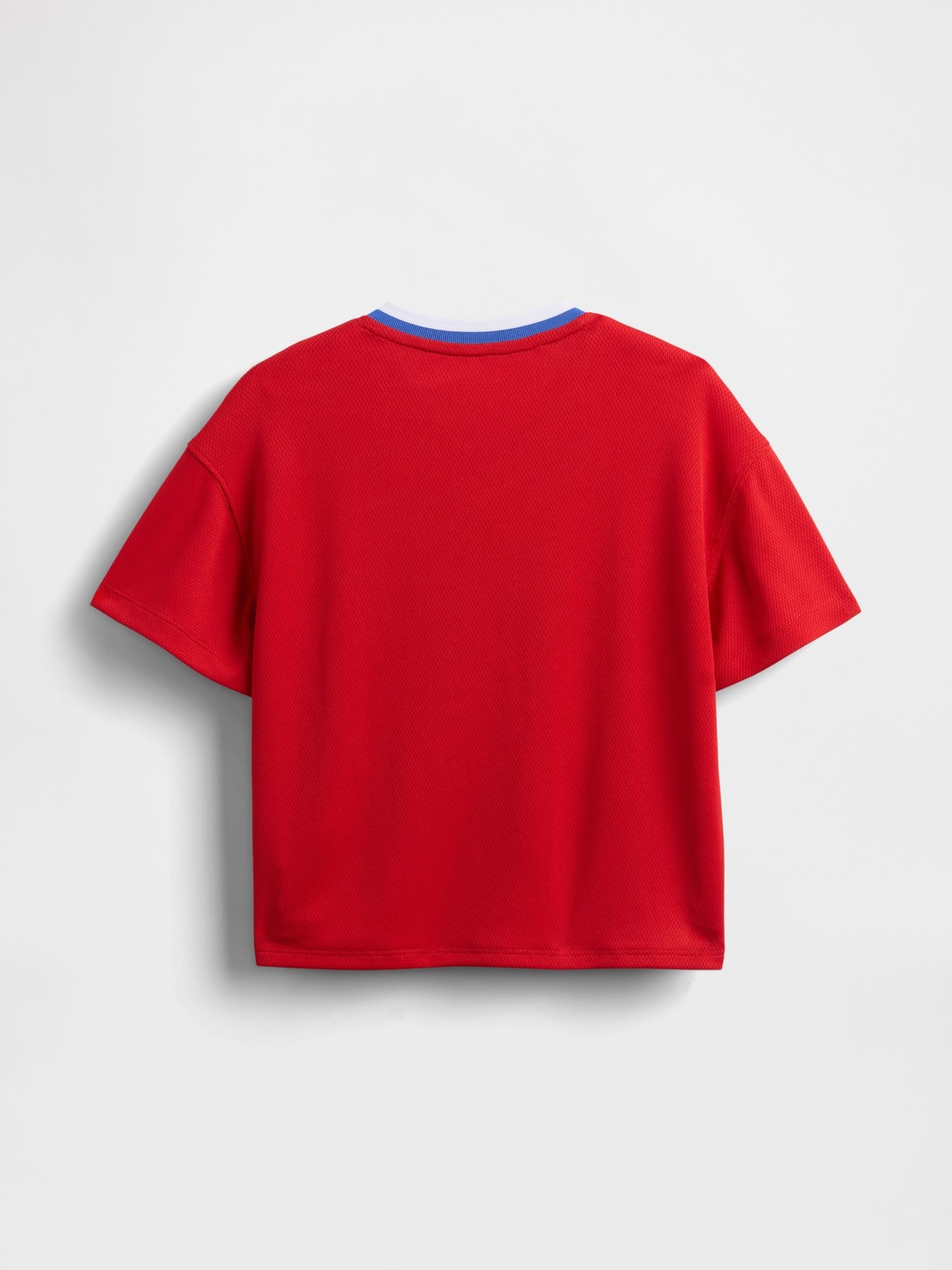 Red Mickey Mouse Disney Mesh Jersey Short Sleeve T-Shirt (6mths-5yrs) - Image 2 of 3
