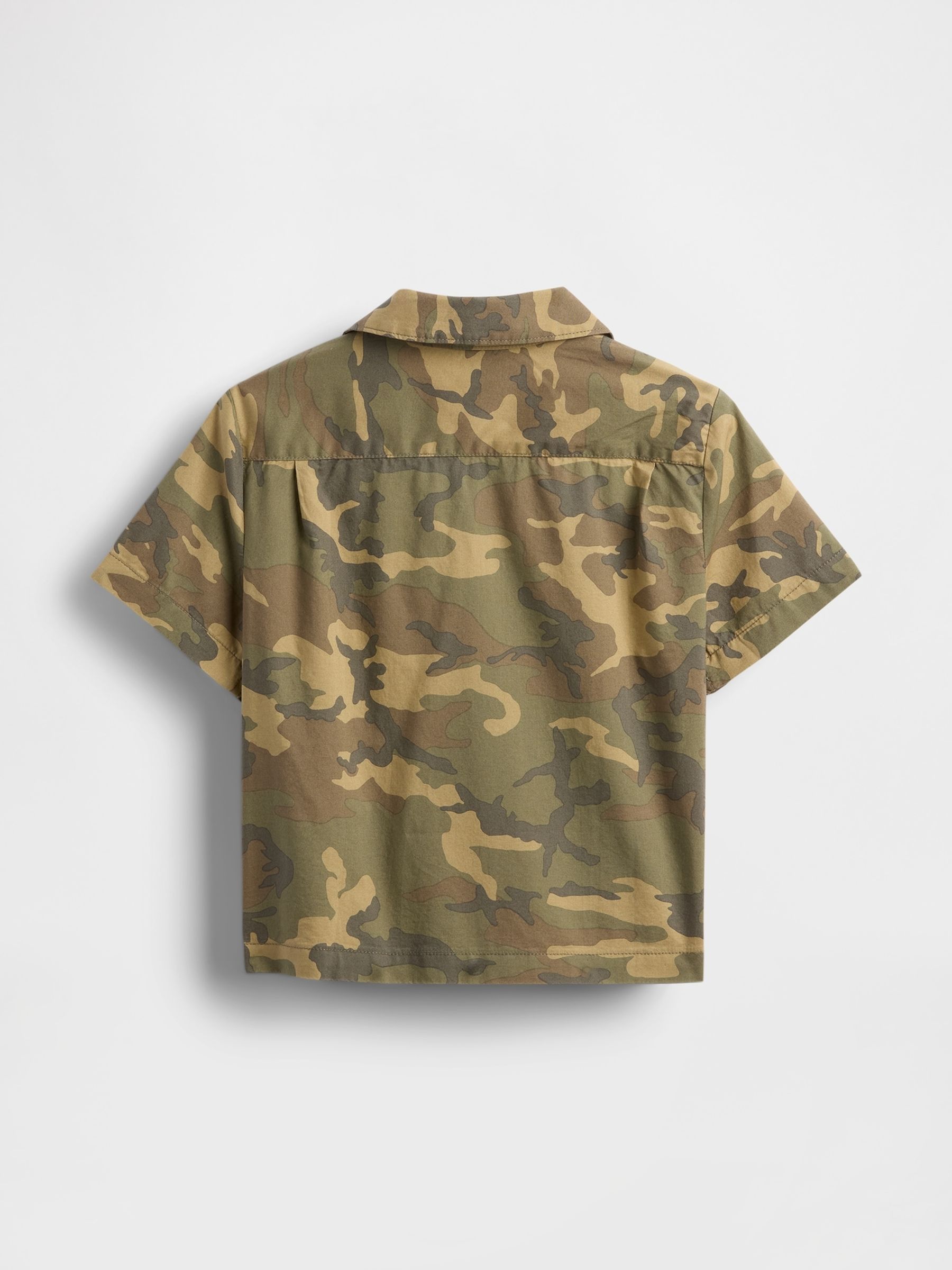 Green Camo Brannan Bear Cabana Short Sleeve Shirt (6mths-5yrs) - Image 3 of 3