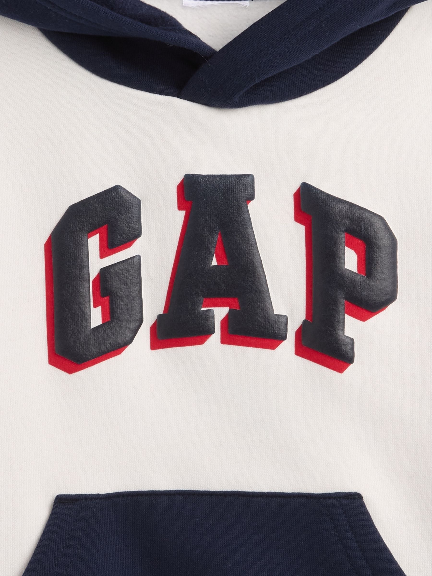 White Logo Colourblock Hoodie - Image 3 of 3