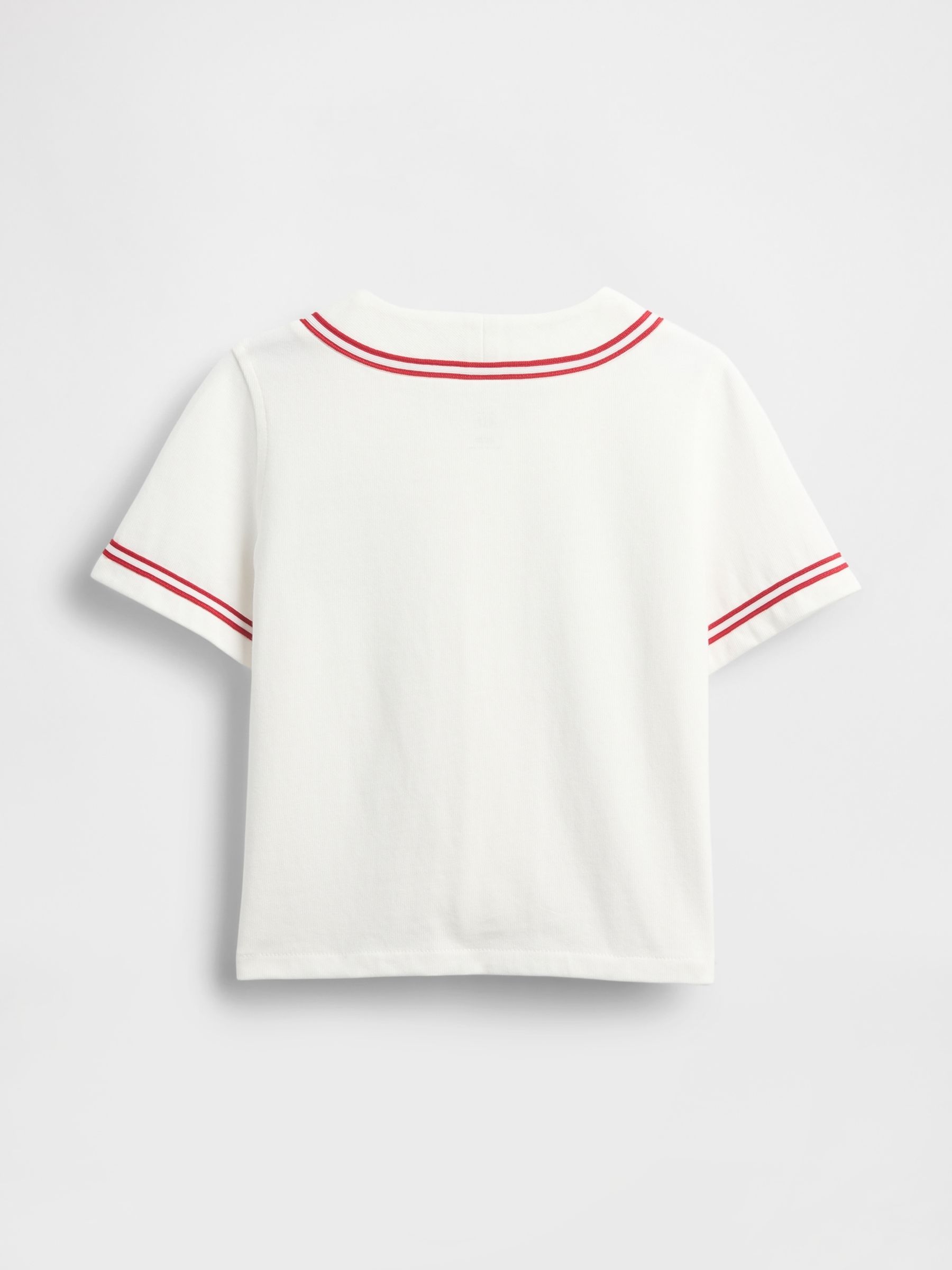 White Logo Baseball Jersey Shirt (6mths-5yrs) - Image 2 of 2