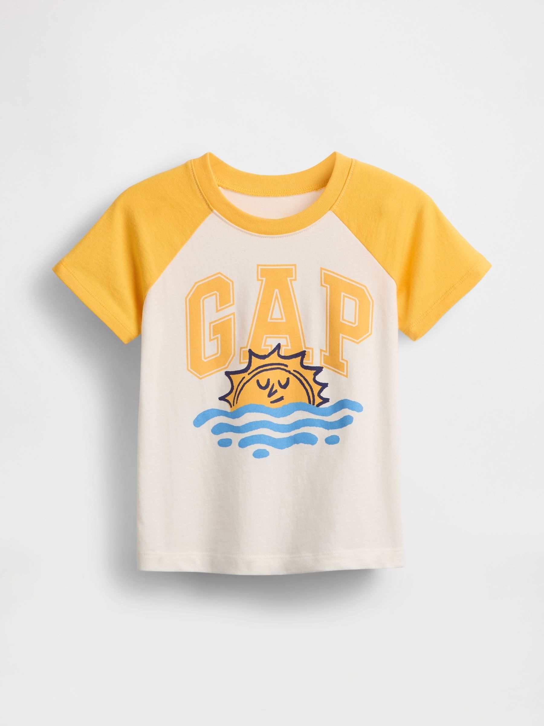 White Logo Colourblock T-Shirt (6mths-5yrs) - Image 1 of 3