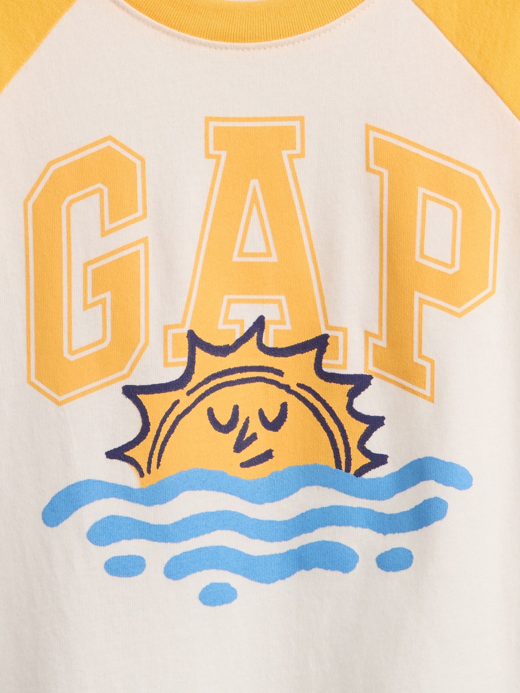 White Logo Colourblock T-Shirt (6mths-5yrs) - Image 3 of 3