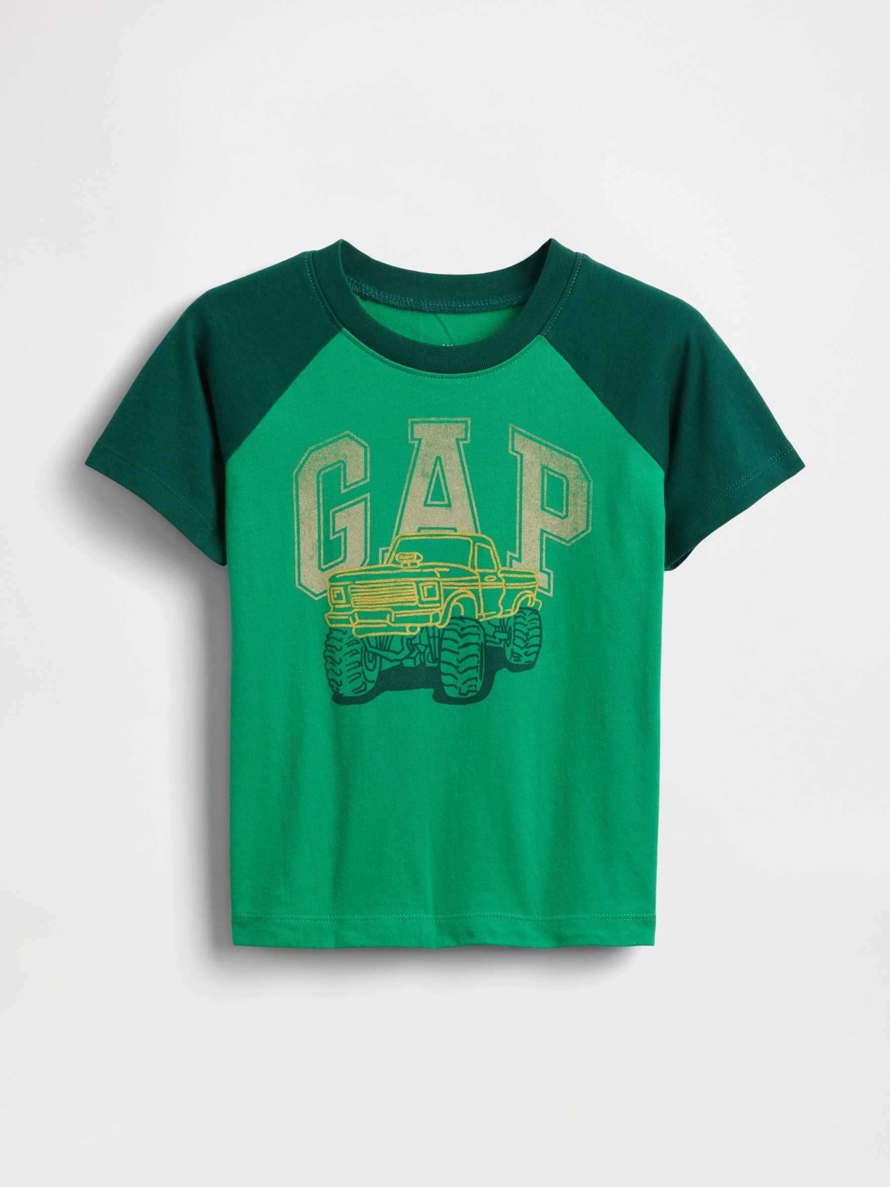 Green Logo Colourblock T-Shirt (6mths-5yrs) - Image 1 of 3