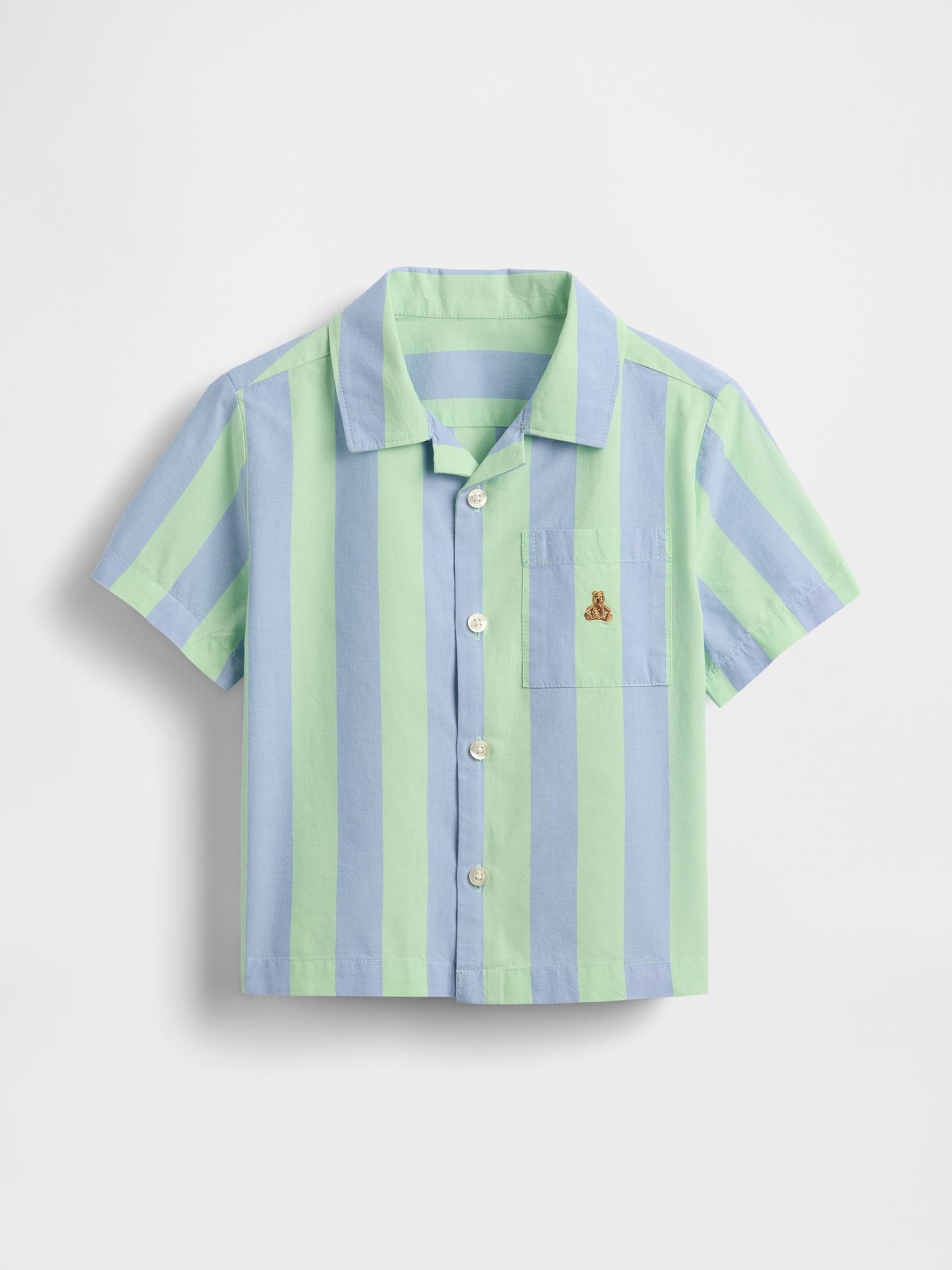 Blue Stripe Cabana Shirt (6mths-5yrs) - Image 2 of 3