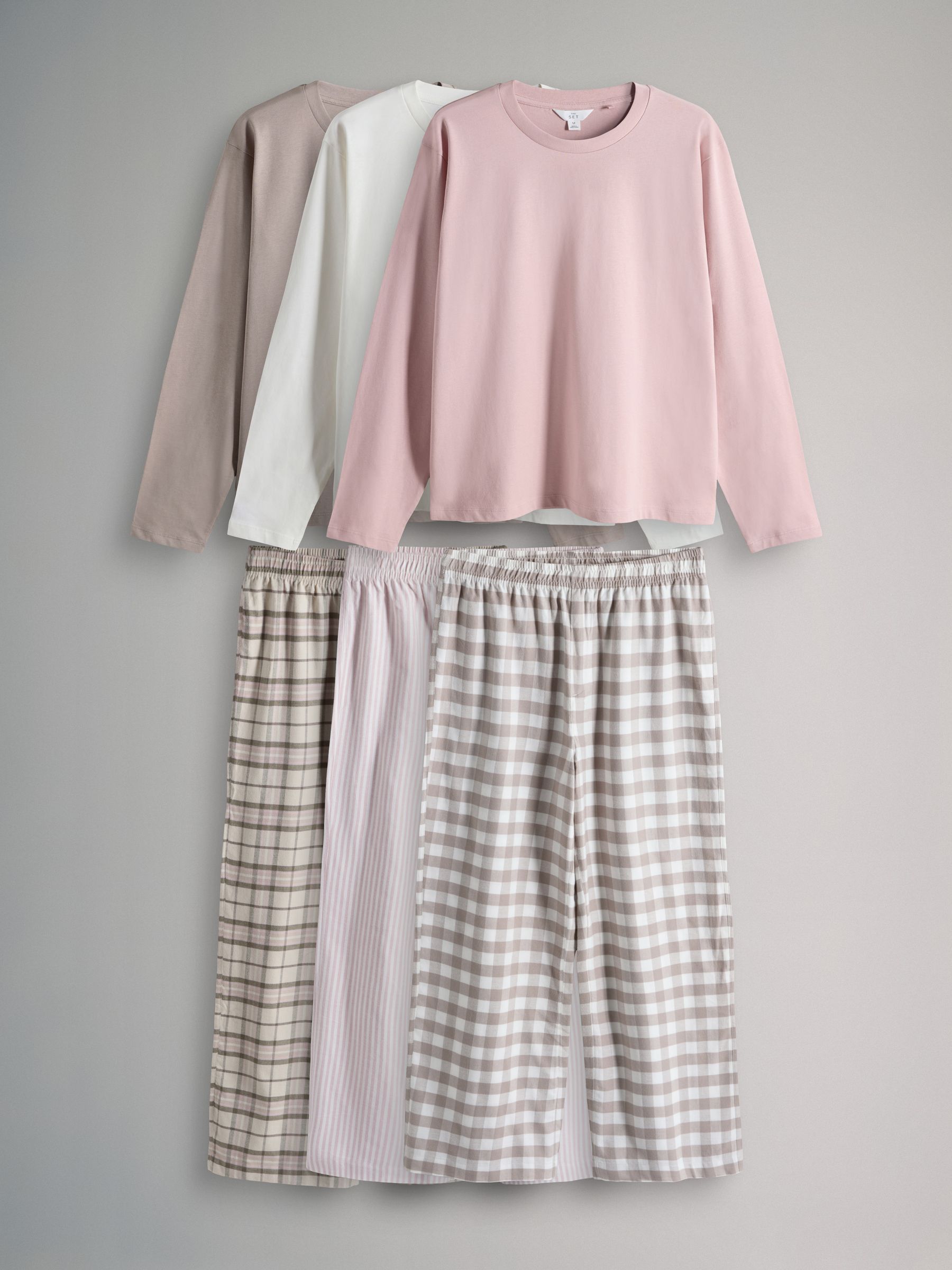 3 Pack Long Sleeve Pyjamas Set - Image 2 of 14 3 Pack Long Sleeve Pyjamas Set - Image 2 of 14