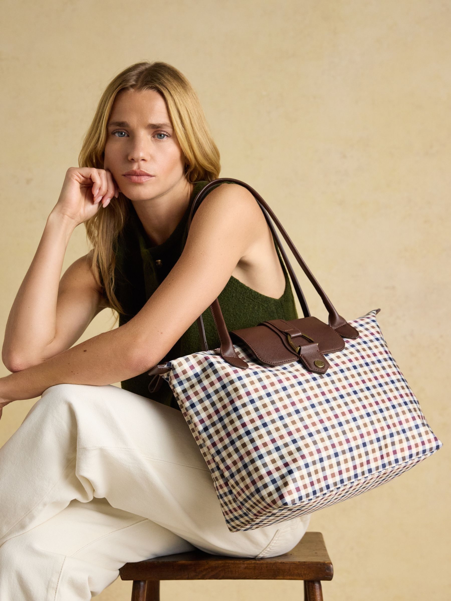 Edie Gingham Shopper bag - Image 1 of 8