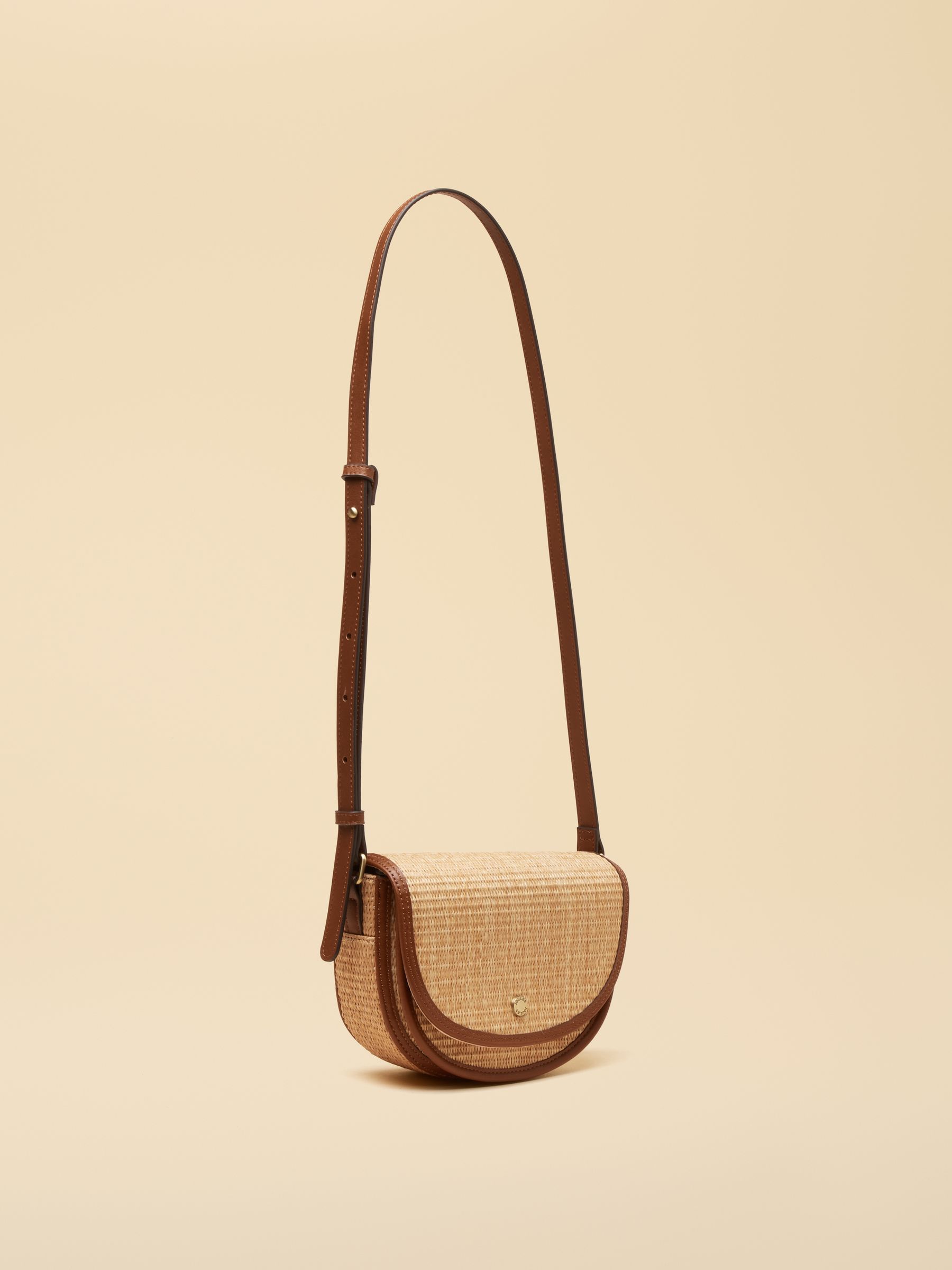 Daphne Neutral Straw Bag - Image 6 of 8