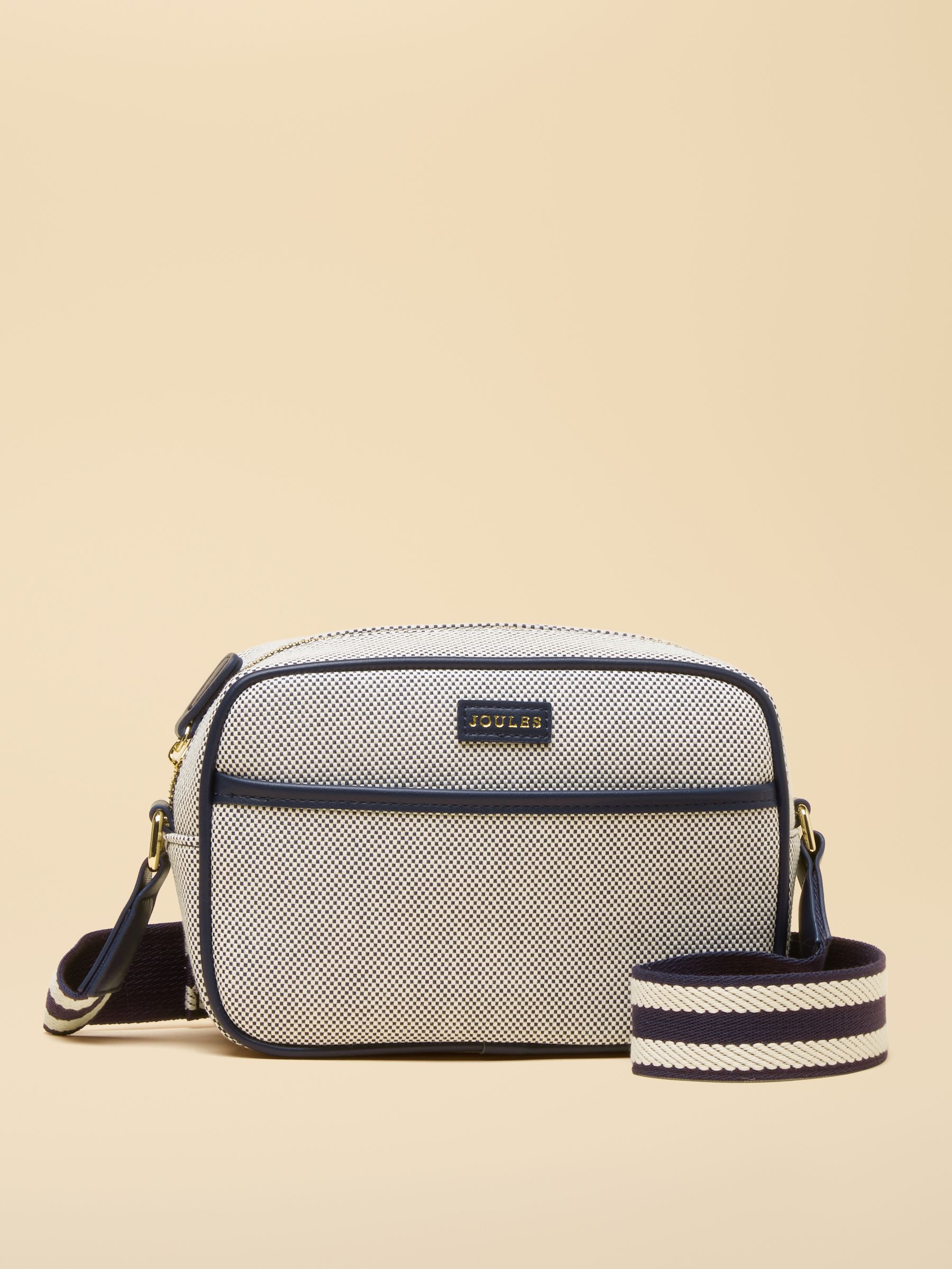 Blair Navy Canvas Cross Body Bag - Image 1 of 8