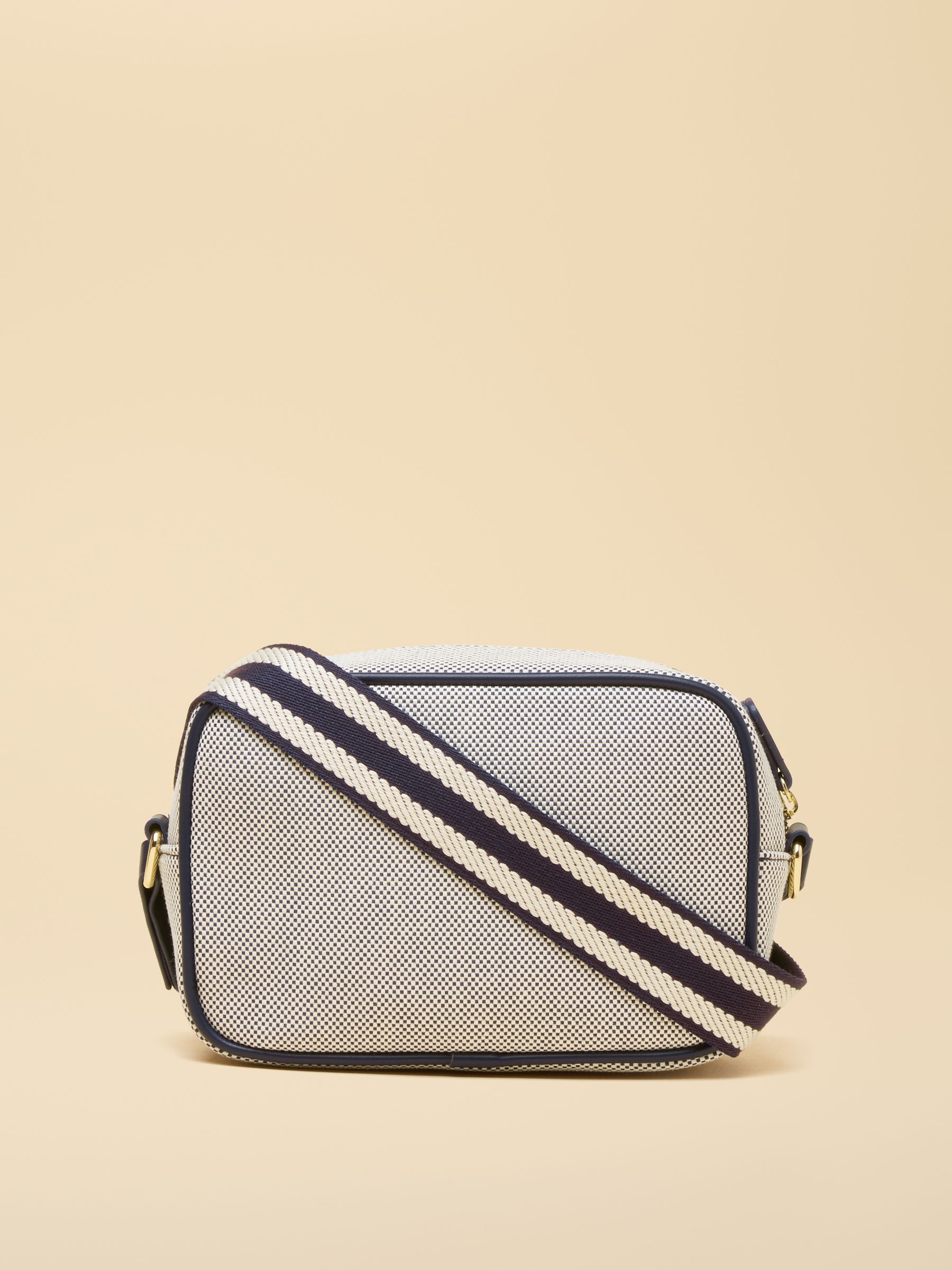 Blair Navy Canvas Cross Body Bag - Image 7 of 8