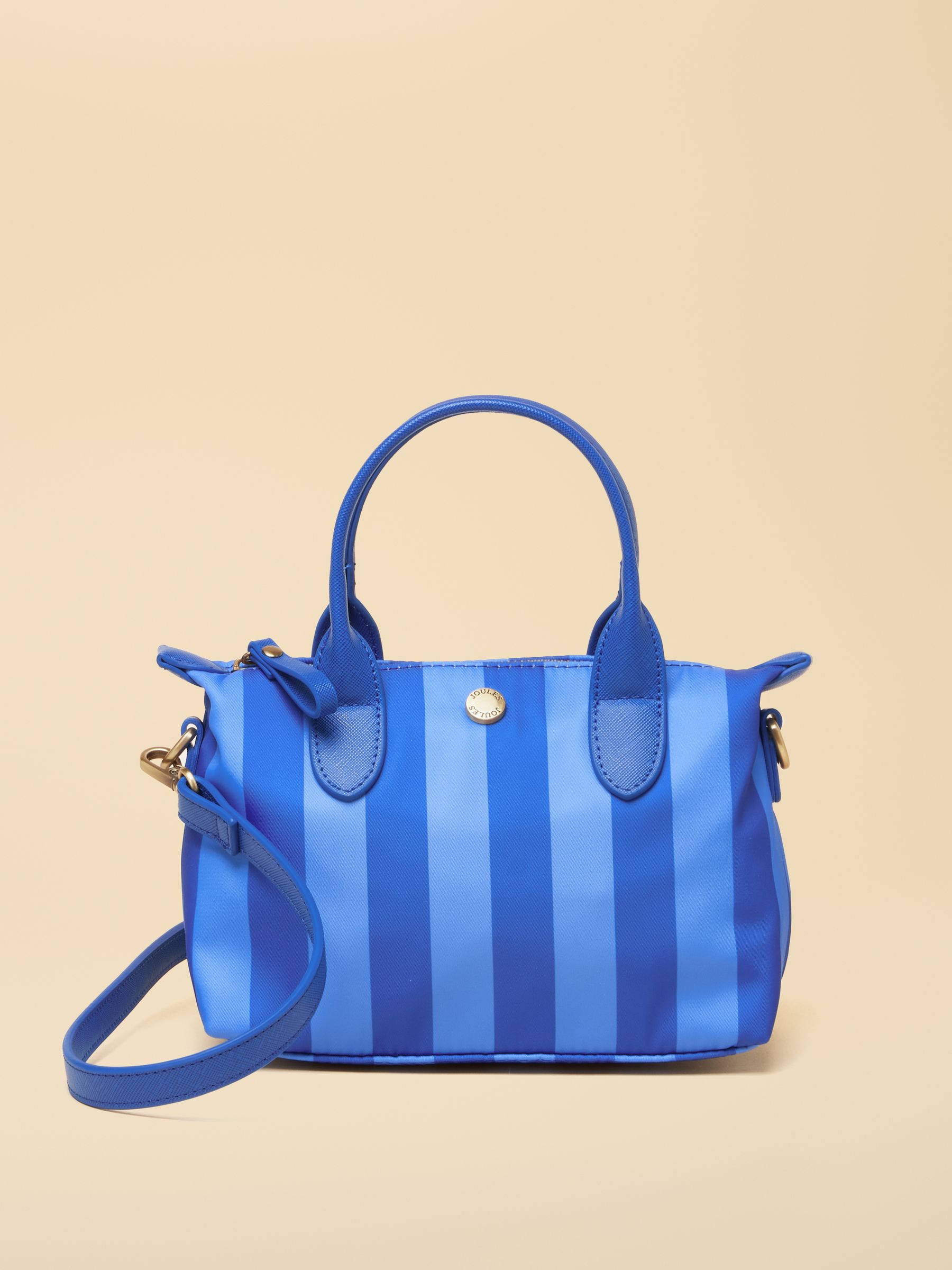 Edie Blue Striped Crossbody Handbag - Image 1 of 8