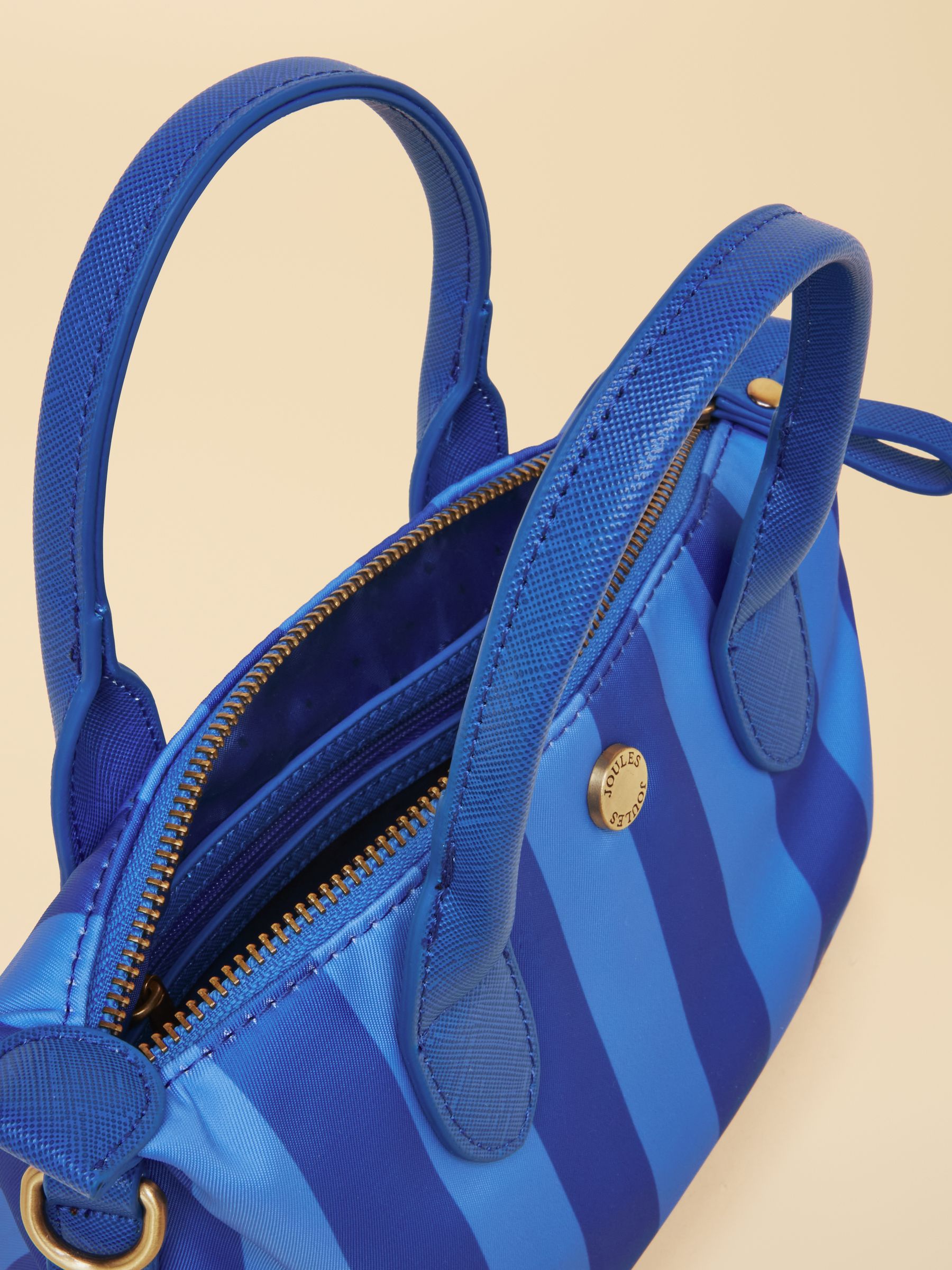 Edie Blue Striped Crossbody Handbag - Image 8 of 8