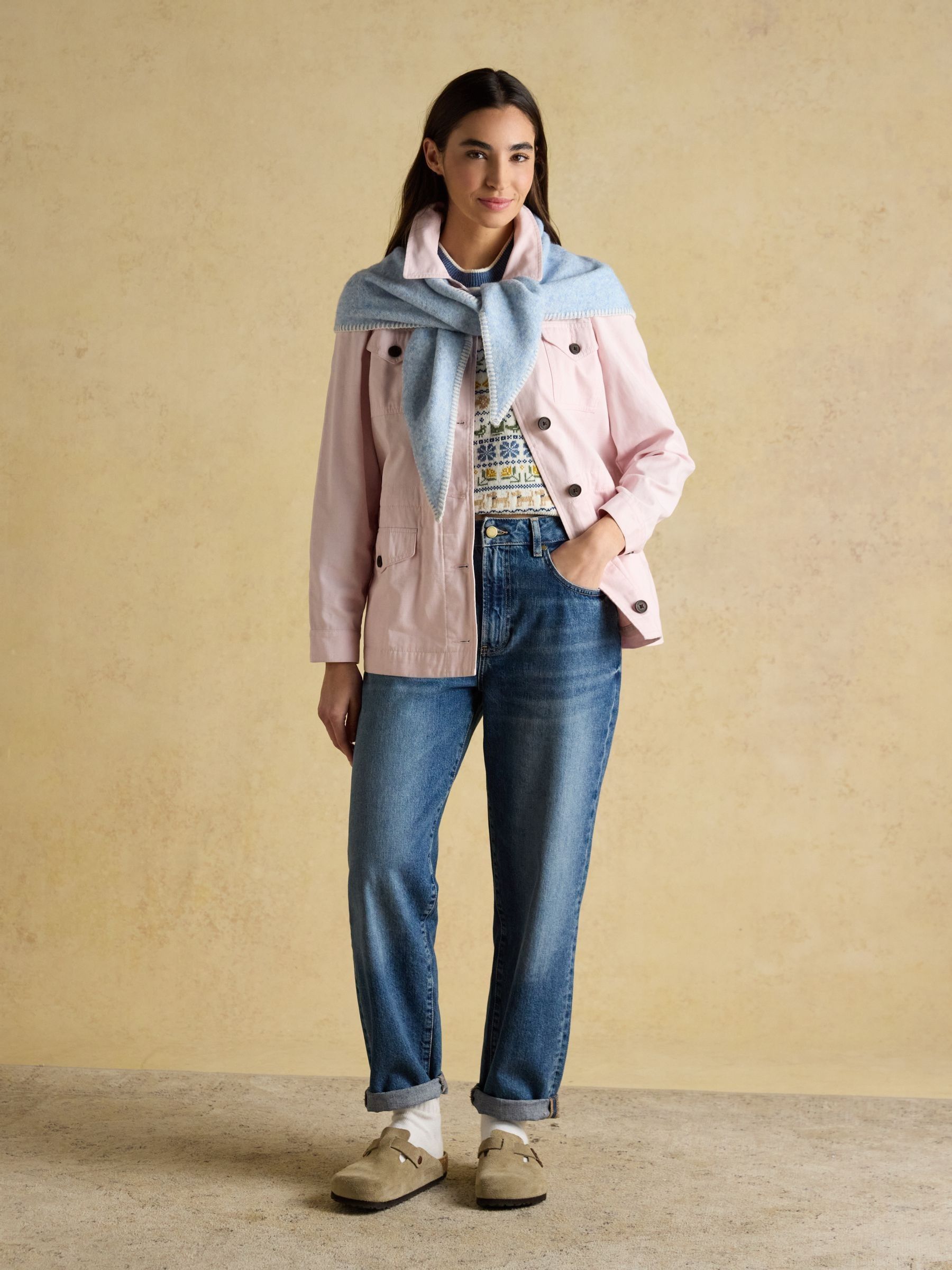 Kendra Blue Triangle Scarf - Image 2 of 6