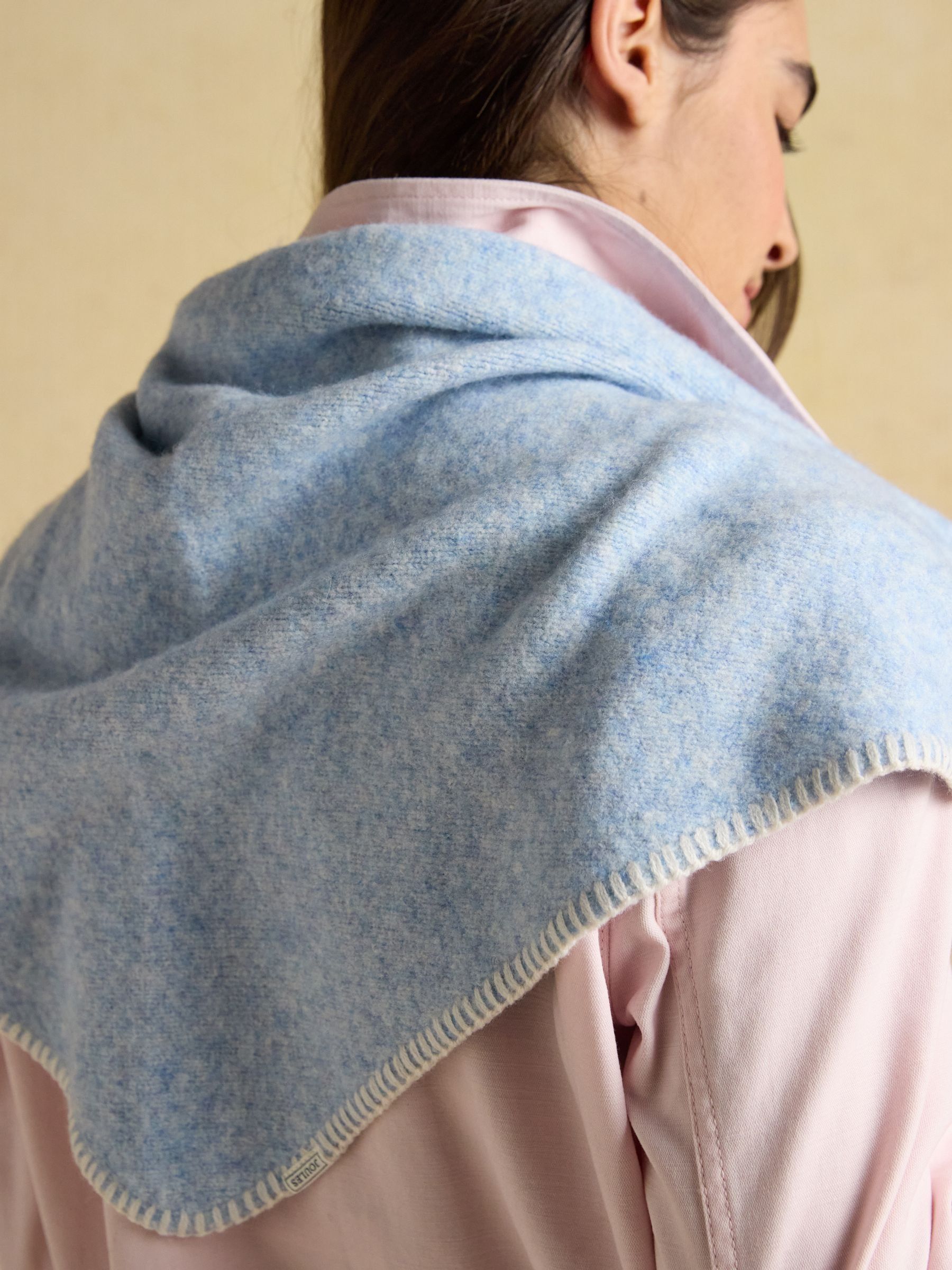 Kendra Blue Triangle Scarf - Image 4 of 6