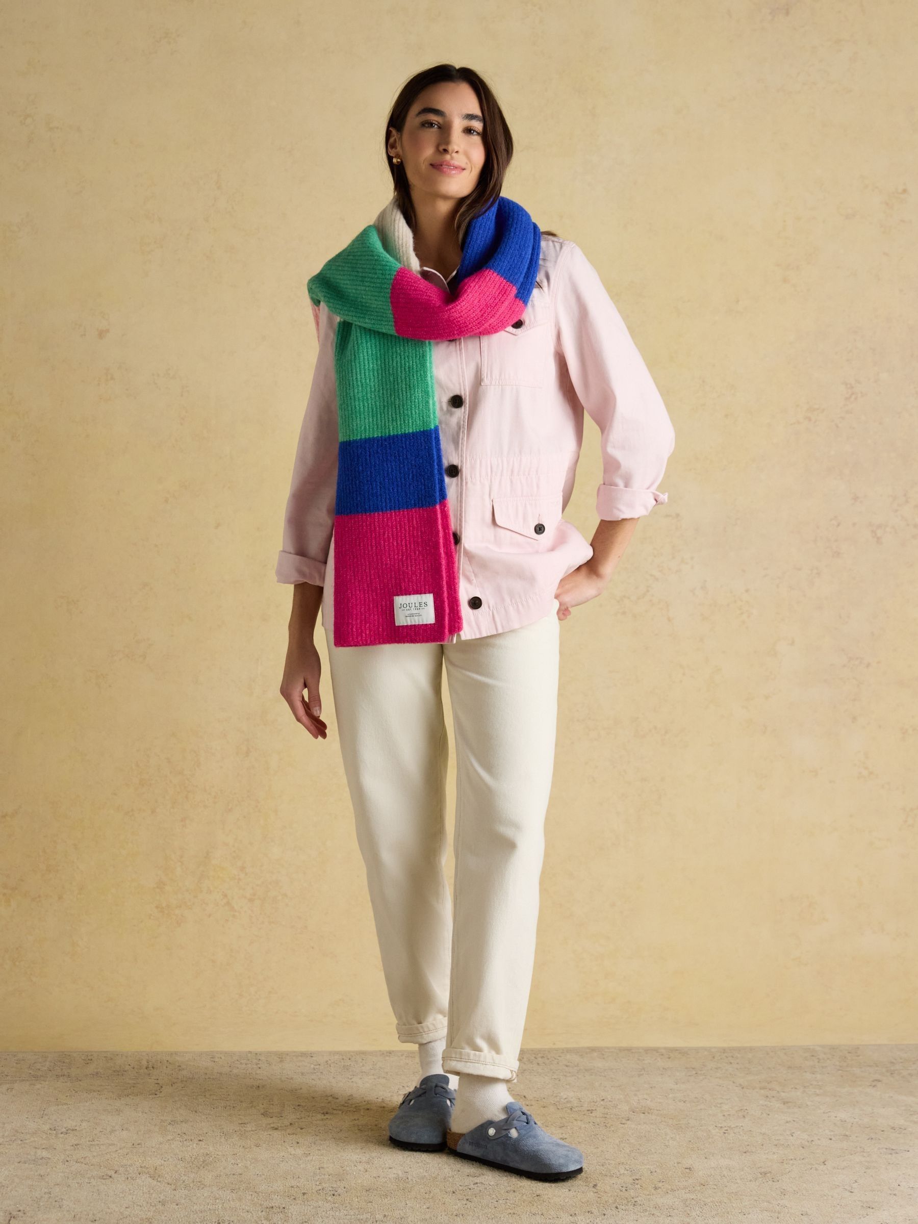 Caversham Multi Bright Stripe Scarf - Image 2 of 6