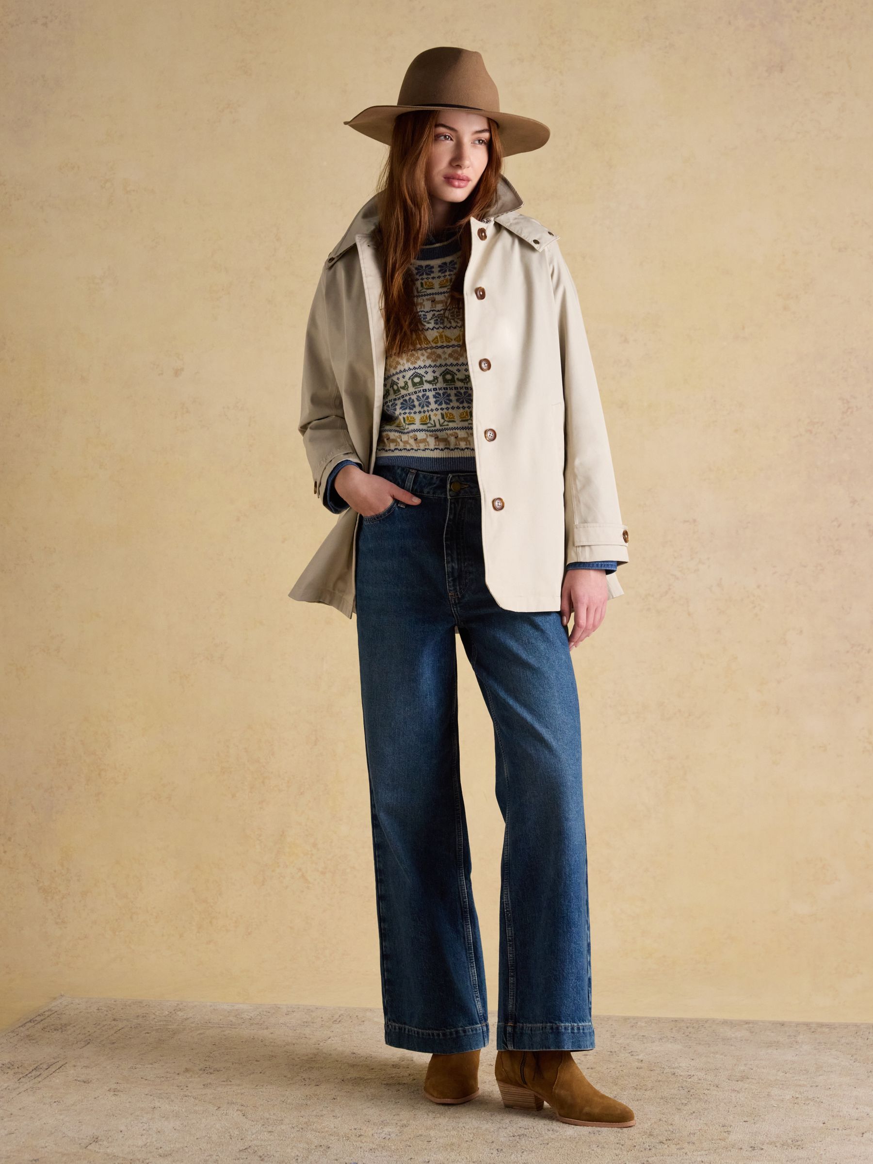 Grove Tan Brown Wool Fedora - Image 2 of 7