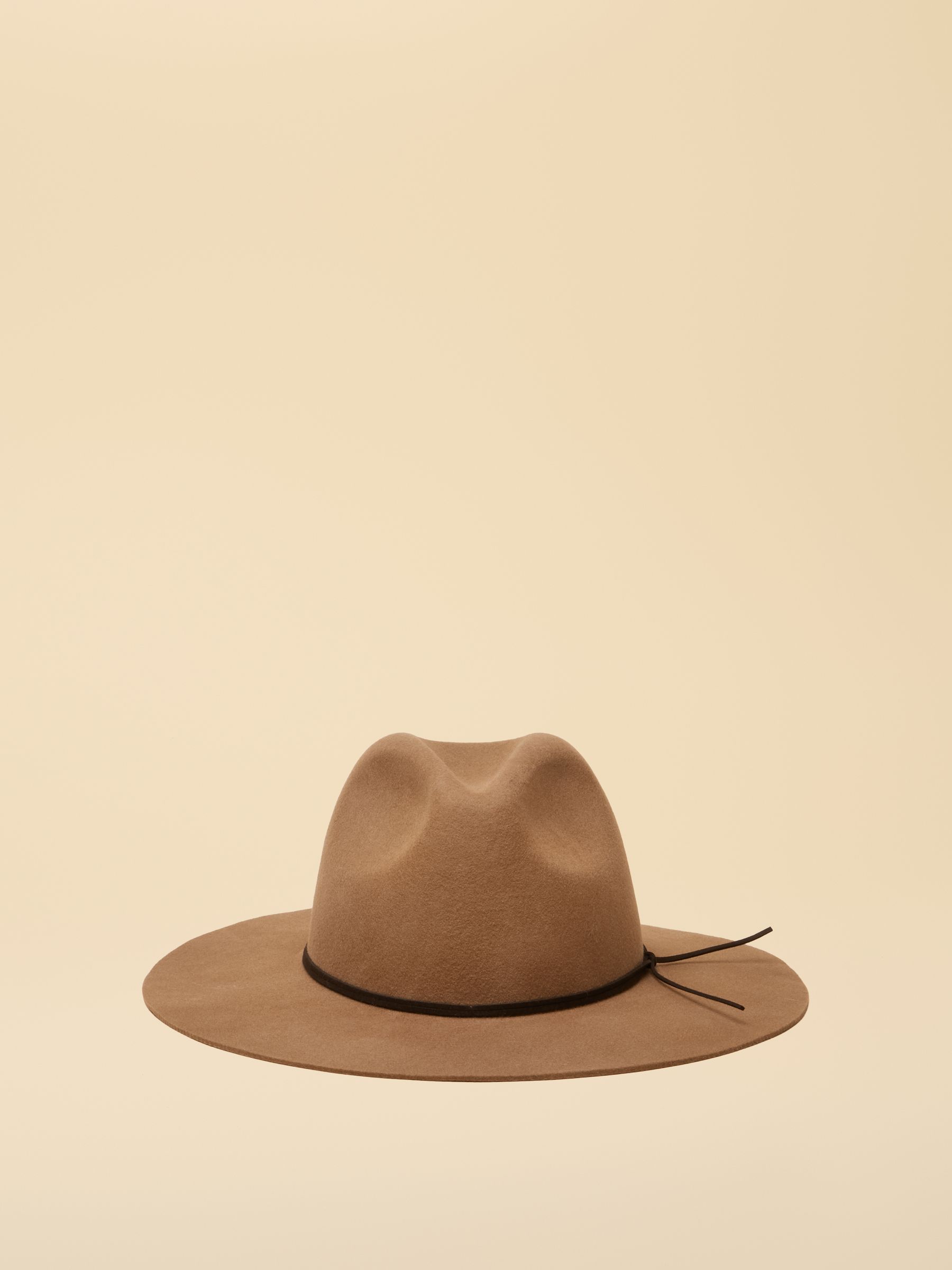 Grove Tan Brown Wool Fedora | Joules display picture 2