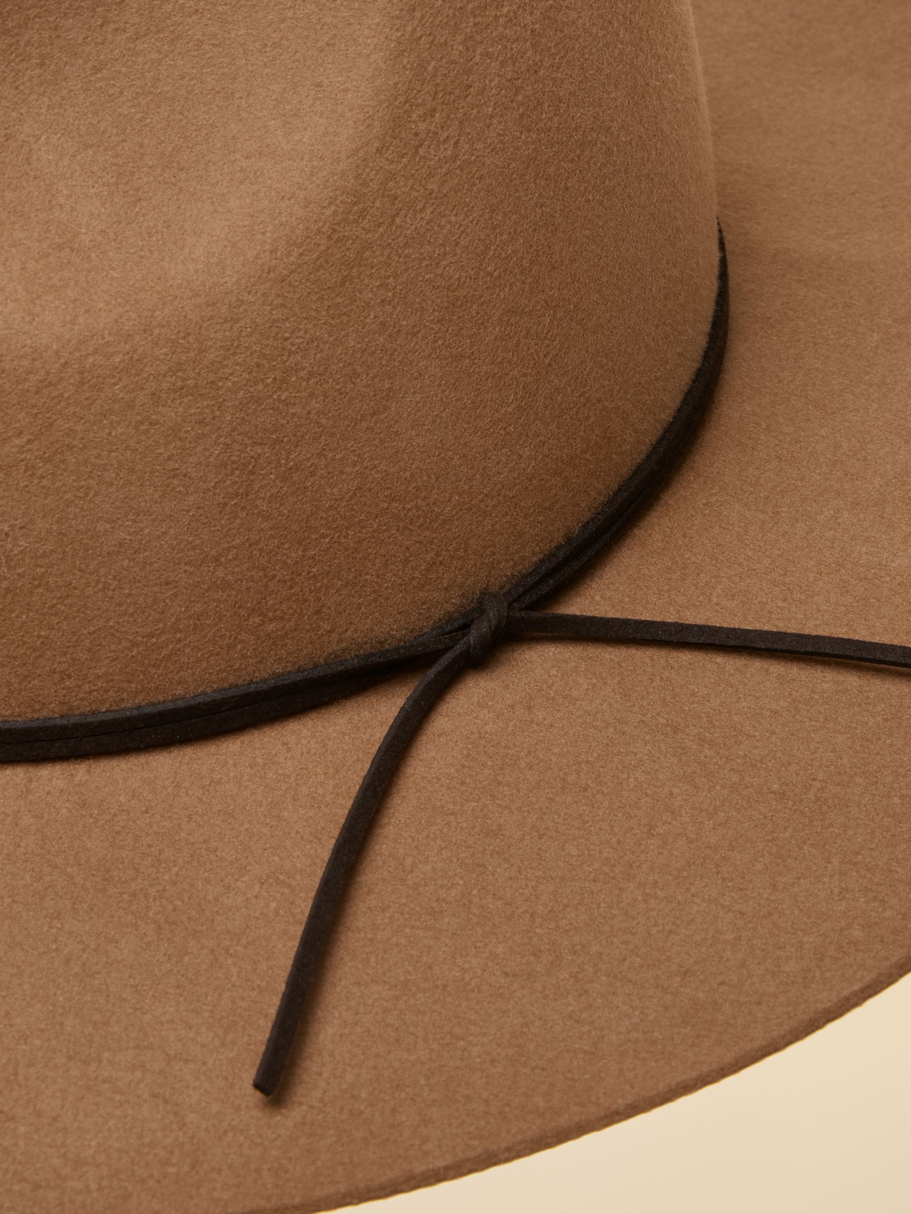 Grove Tan Brown Wool Fedora - Image 6 of 7