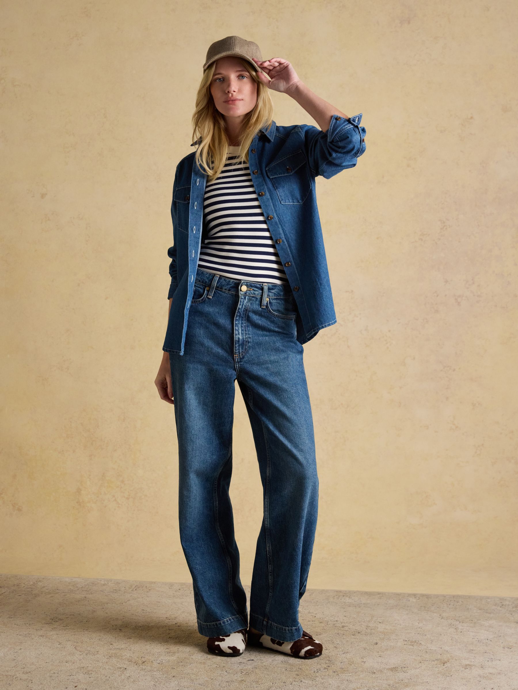 Perry Neutral Tweed Baseball Cap - Image 2 of 8