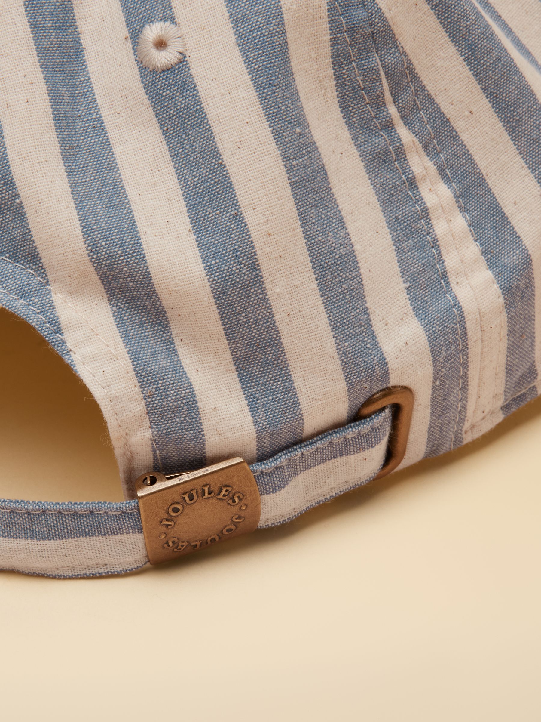 Daley Stripe Blue Ecru Baseball Cap - Image 7 of 8