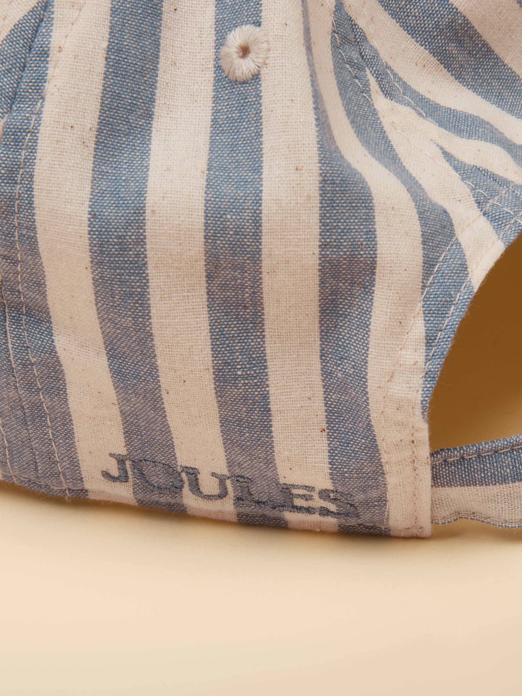 Daley Stripe Blue Ecru Baseball Cap - Image 8 of 8