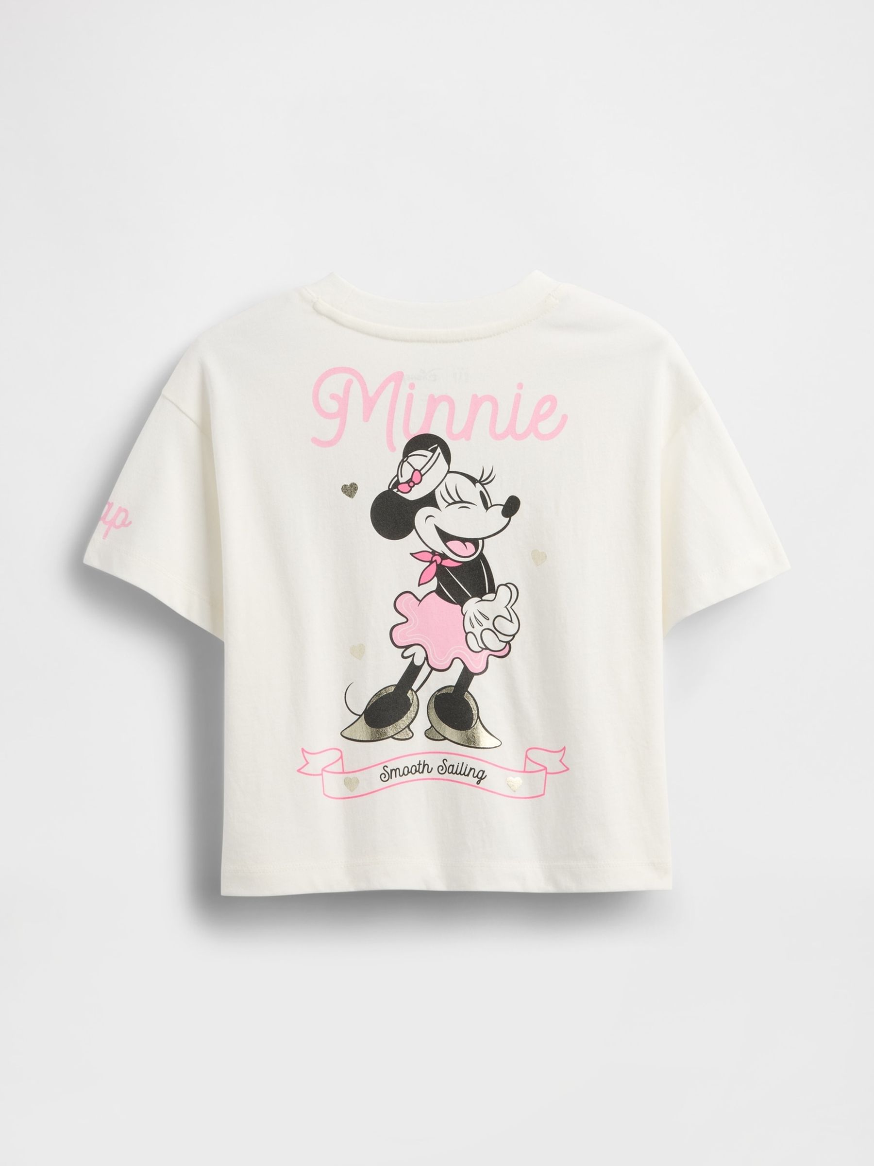 White Minnie Mouse Disney Relaxed Graphic Short Sleeve T-Shirt (6mths-5yrs) - Image 2 of 2