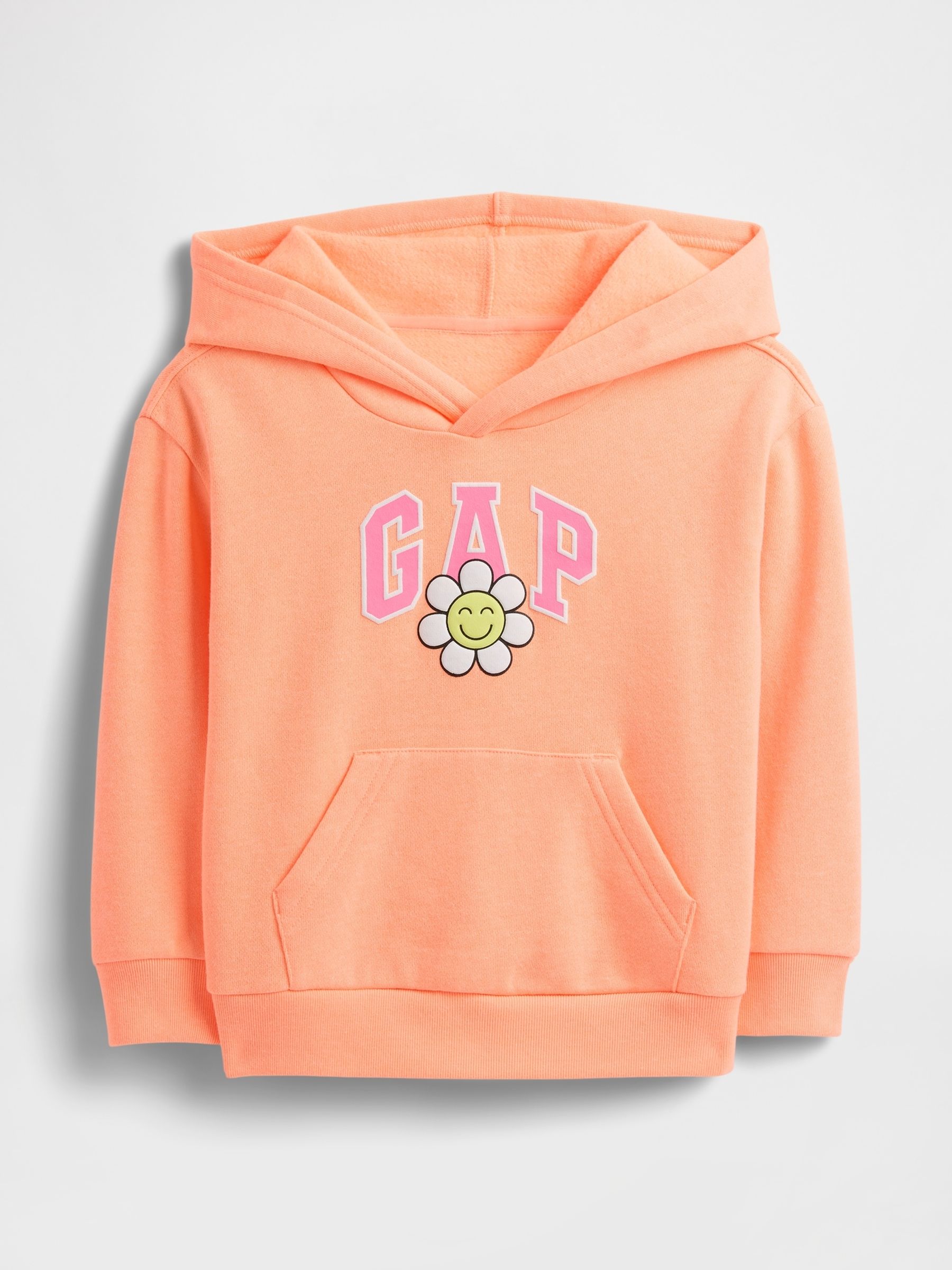 Orange Floral Logo Hoodie (6mths-5yrs) - Image 1 of 3